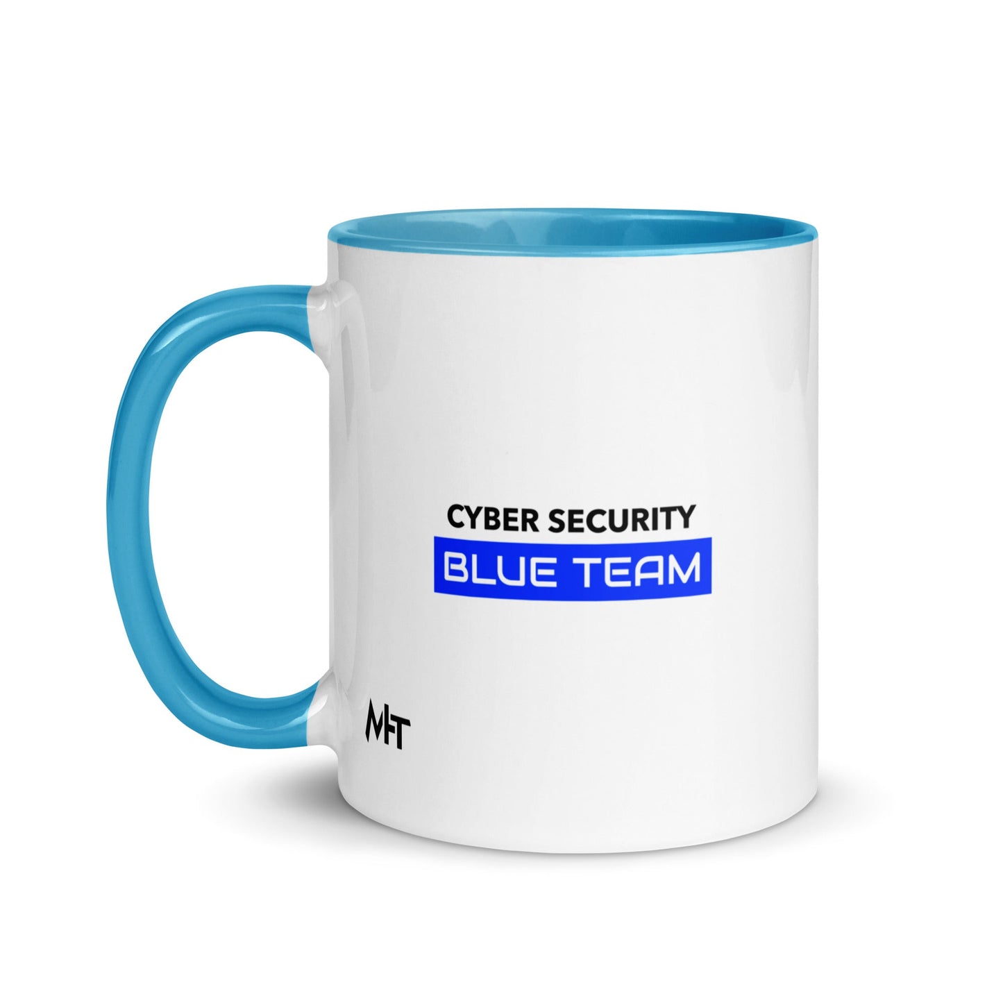Cyber Security Blue Team V12 - Mug with Color Inside by DarkByteGear