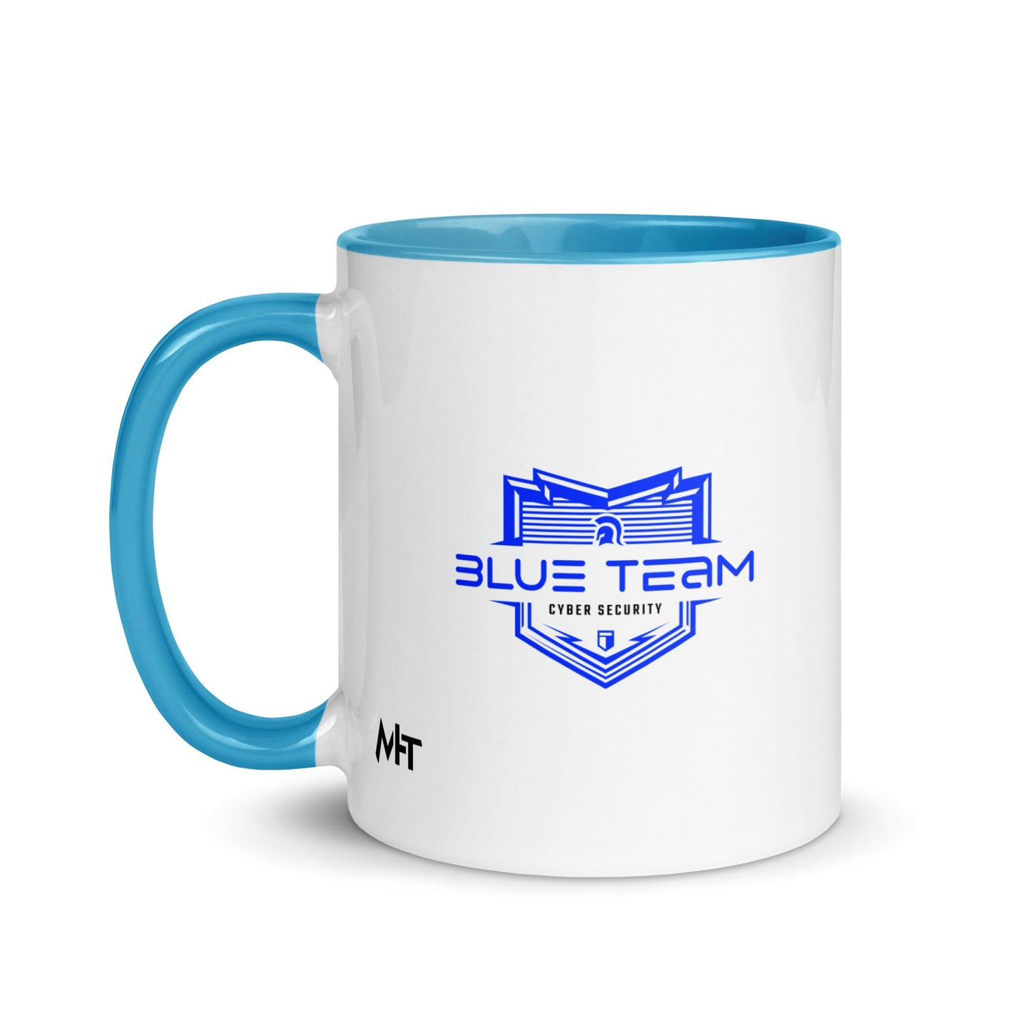 Cyber Security Blue Team V15 - Mug with Color Inside by DarkByteGear