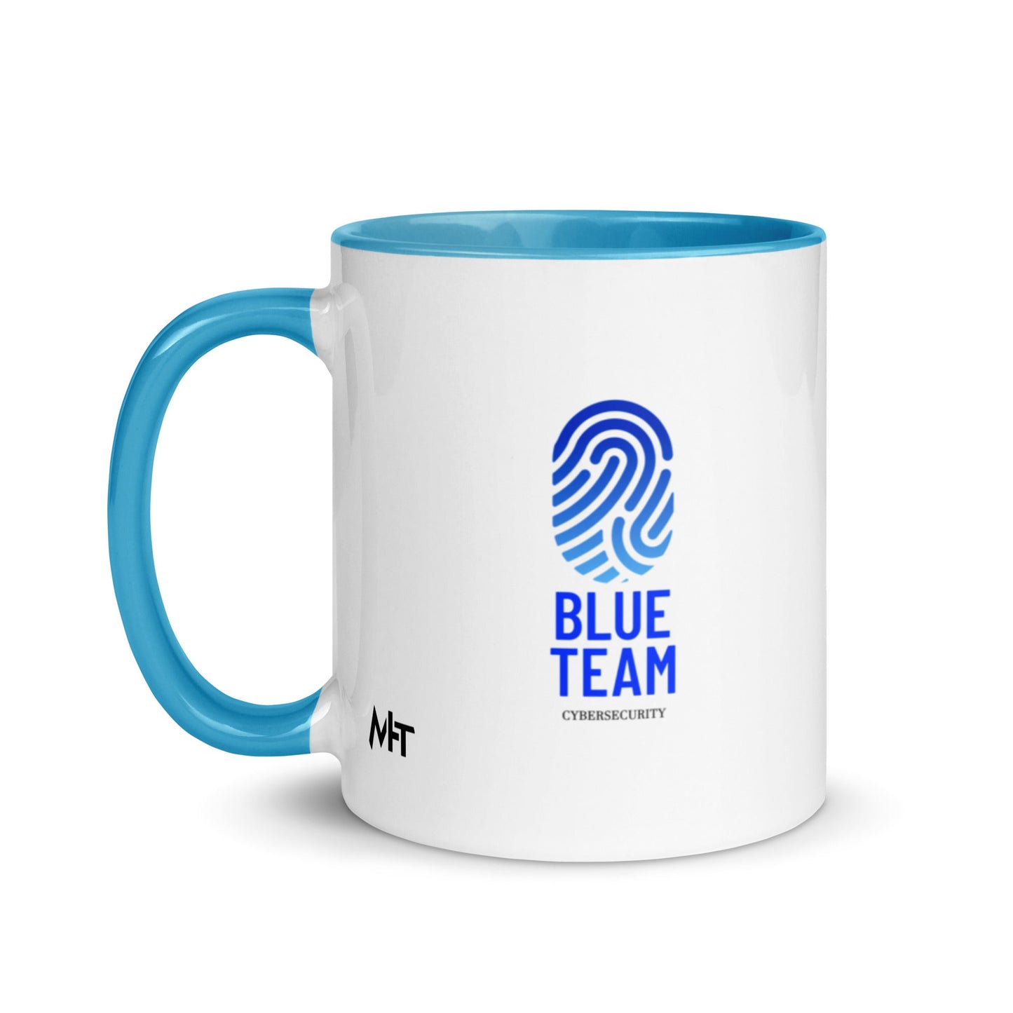 Cyber Security Blue Team V2 - Mug with Color Inside by DarkByteGear