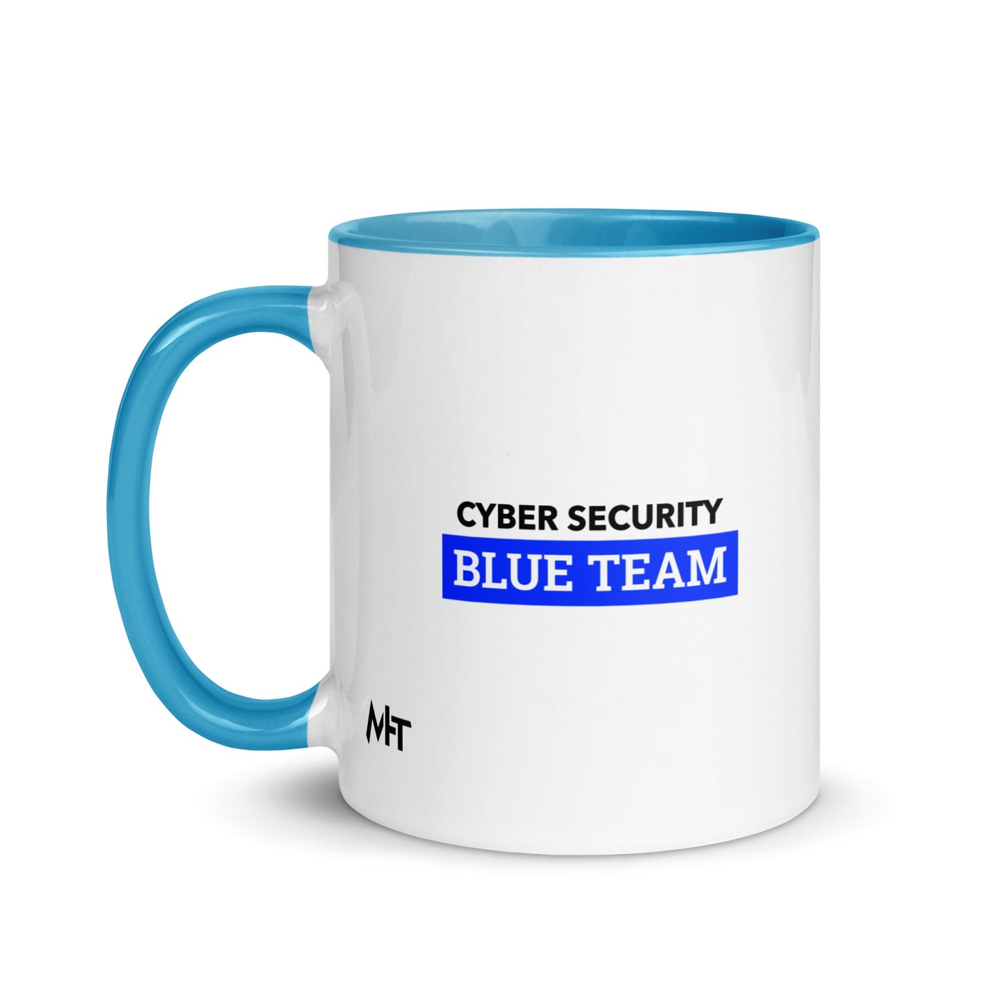 Cyber Security Blue Team V6 - Mug with Color Inside by DarkByteGear