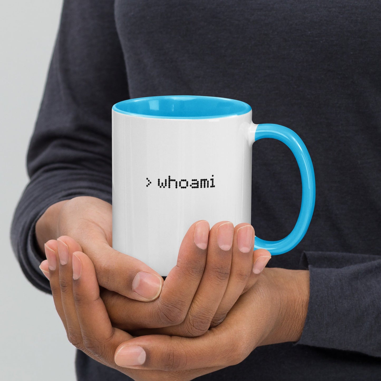 Whoami - Mug with Color Inside by DarkByteGear