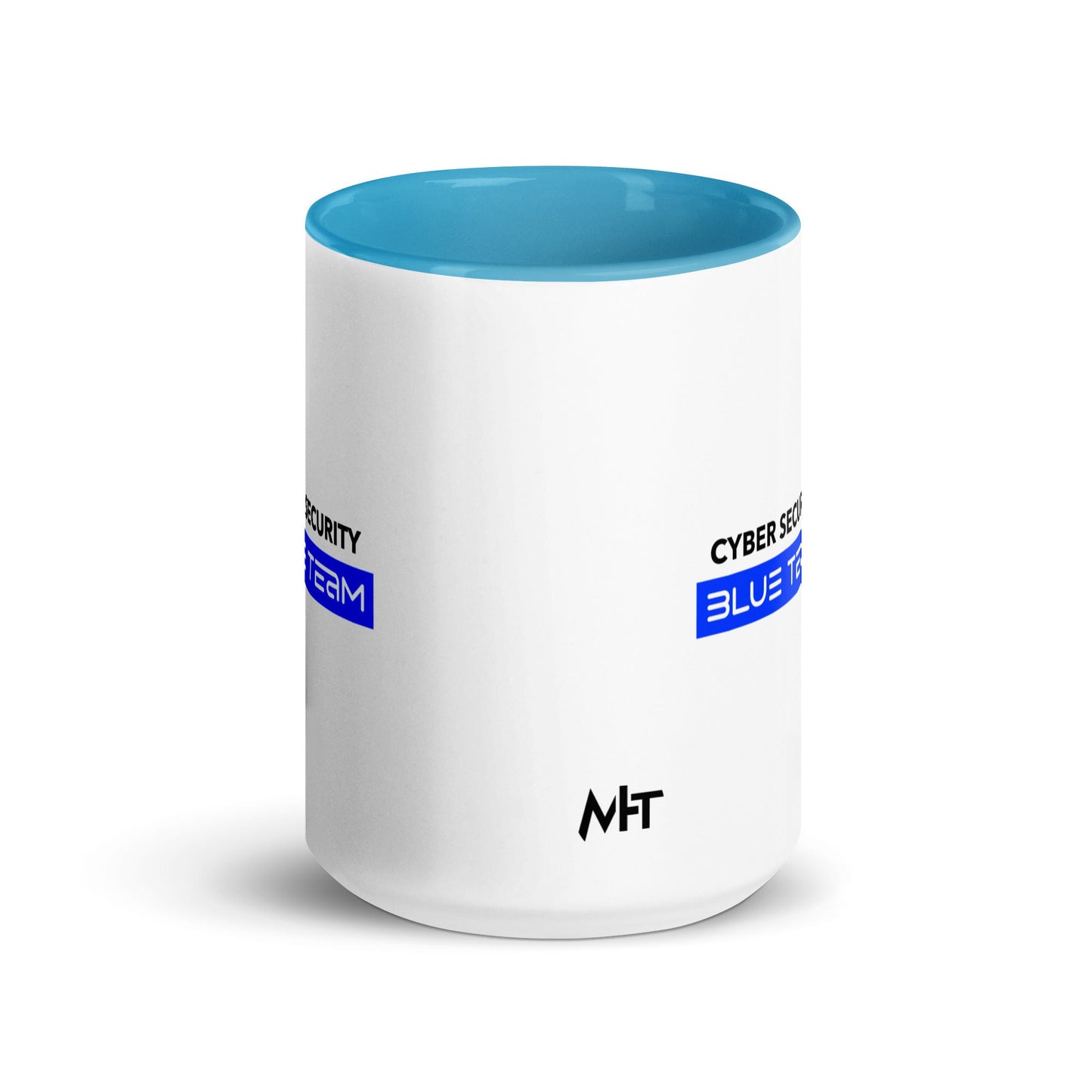 Cyber Security Blue Team V8 - Mug with Color Inside by DarkByteGear