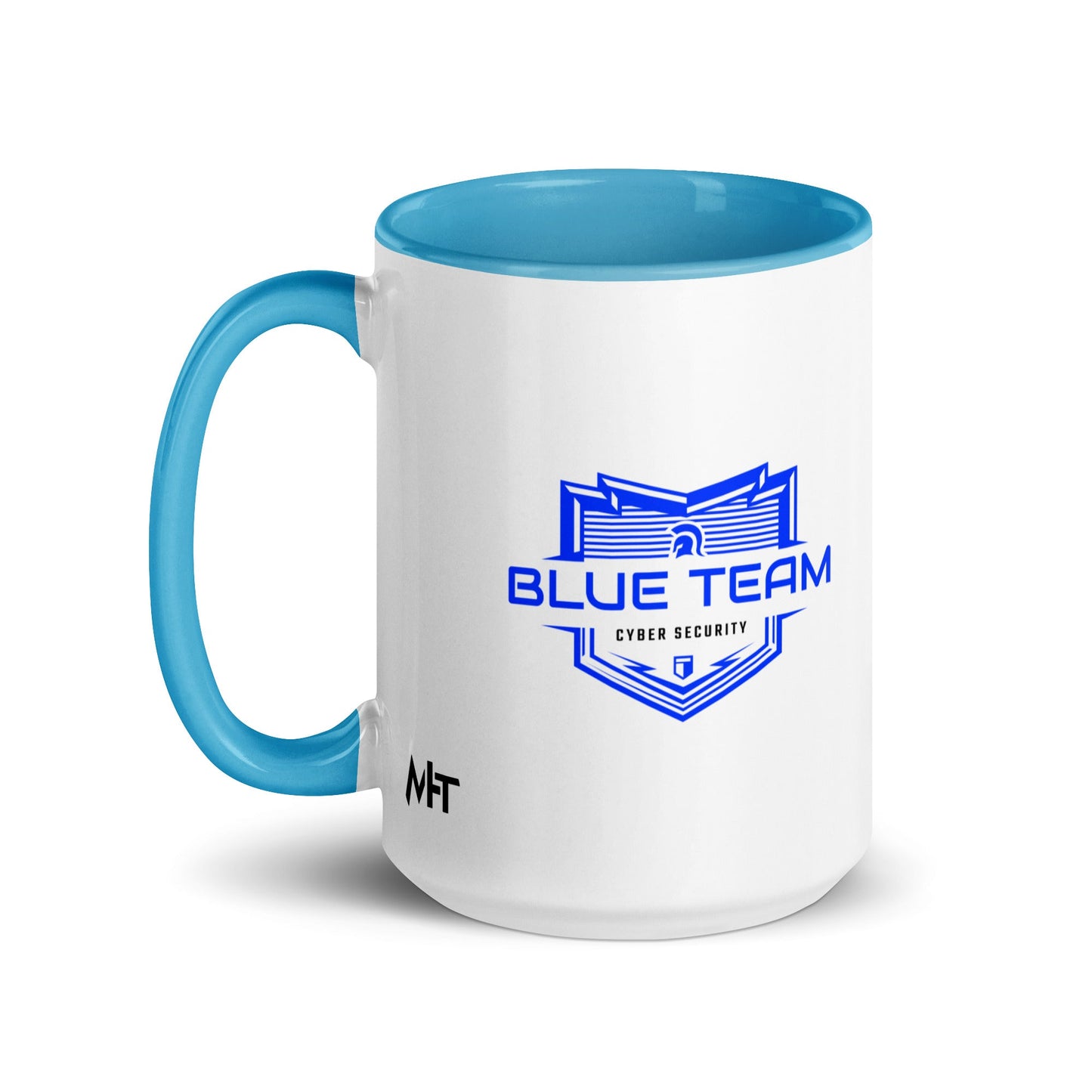 Cyber Security Blue Team V17 - Mug with Color Inside by DarkByteGear