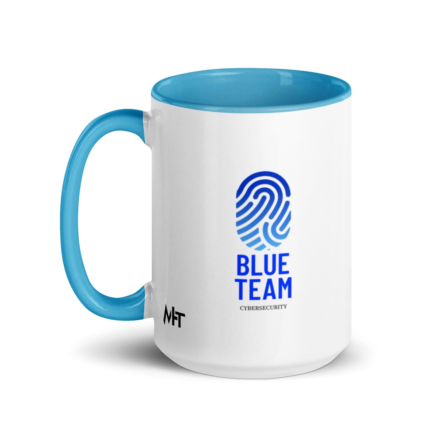 Cyber Security Blue Team V2 - Mug with Color Inside by DarkByteGear