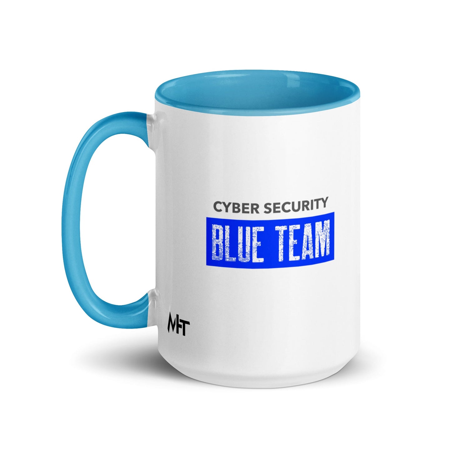 Cyber Security Blue Team V5 - Mug with Color Inside by DarkByteGear