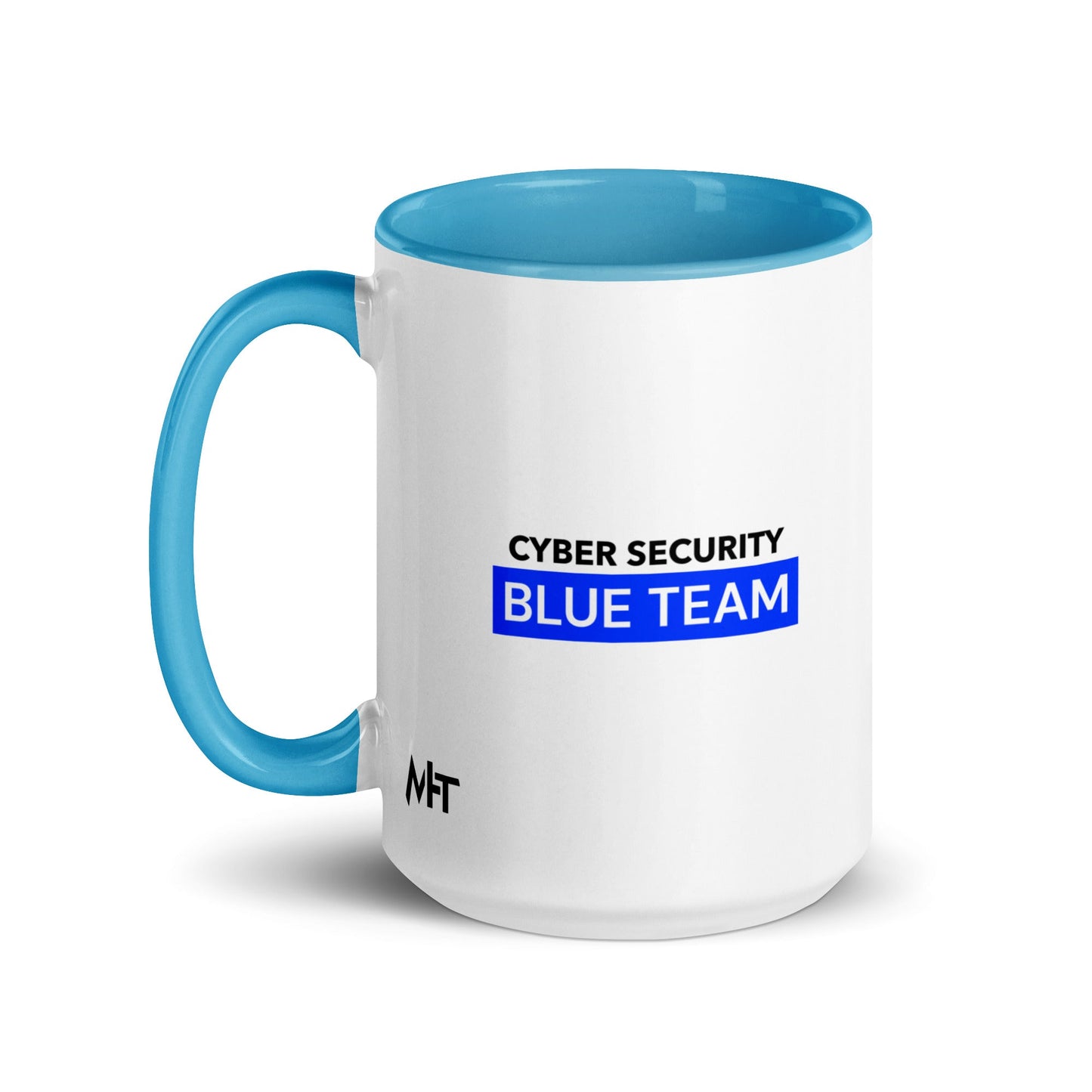 Cyber Security Blue Team V7 - Mug with Color Inside by DarkByteGear
