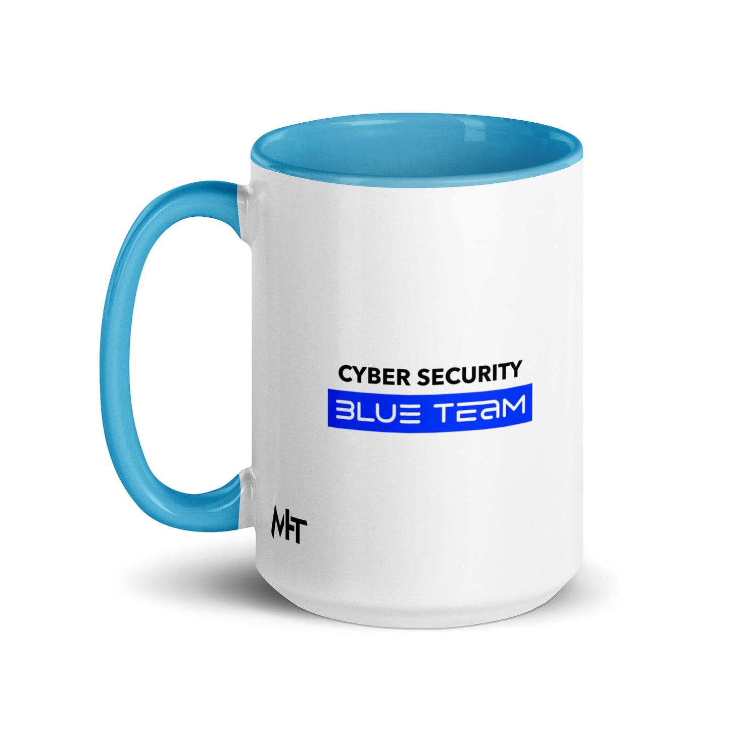 Cyber Security Blue Team V8 - Mug with Color Inside by DarkByteGear