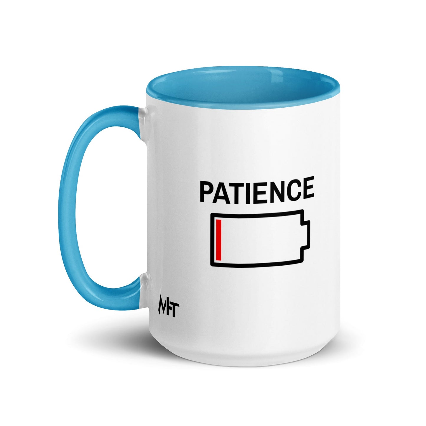 Patience - Mug with Color Inside by DarkByteGear