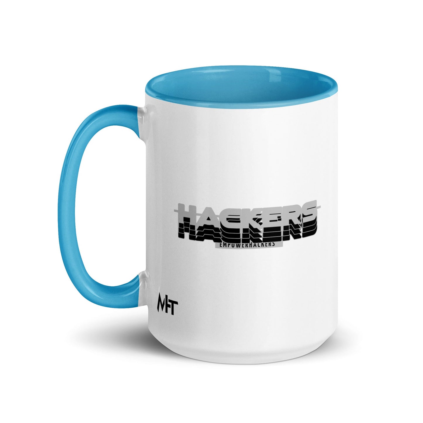 Hackers Empower Hackers V3 - Mug with Color Inside by DarkByteGear