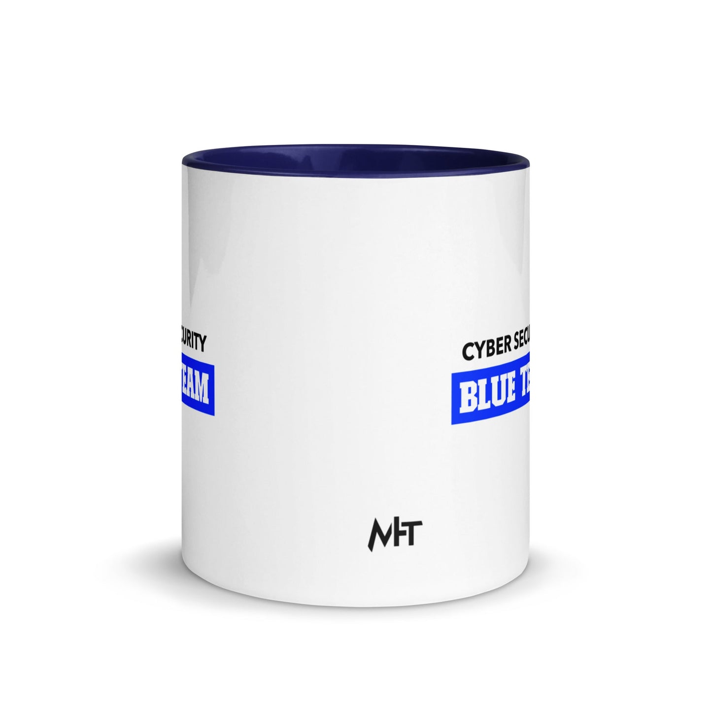 Cyber Security Blue Team V10 - Mug with Color Inside by DarkByteGear