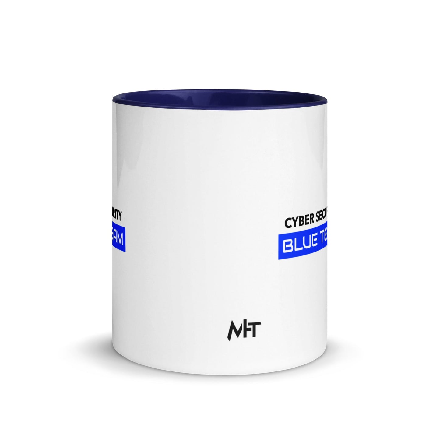 Cyber Security Blue Team V12 - Mug with Color Inside by DarkByteGear