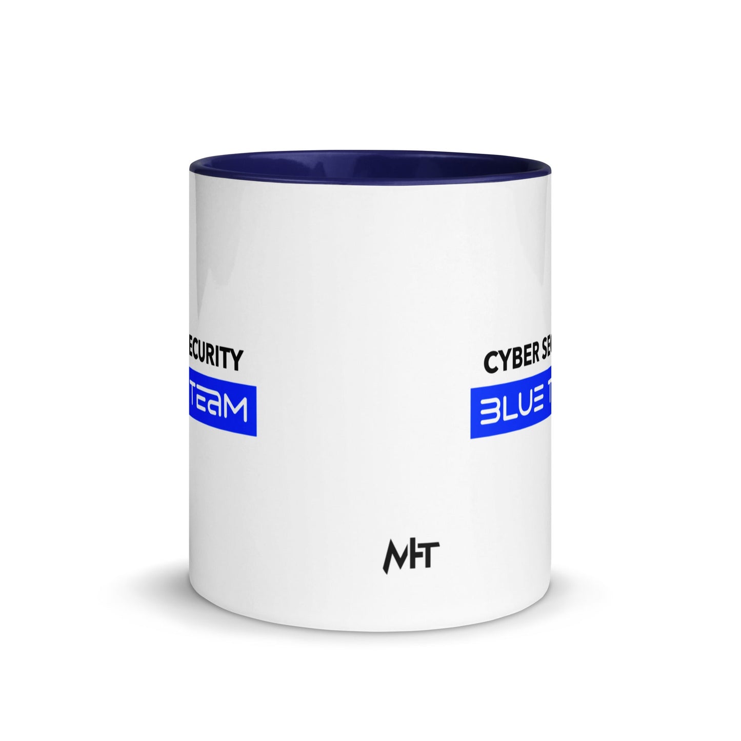 Cyber Security Blue Team V8 - Mug with Color Inside by DarkByteGear