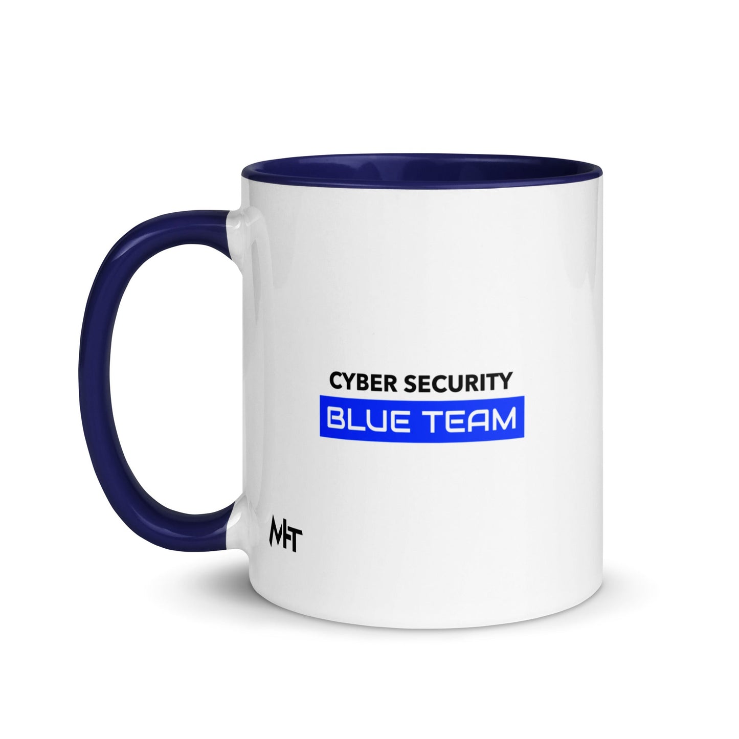 Cyber Security Blue Team V12 - Mug with Color Inside by DarkByteGear