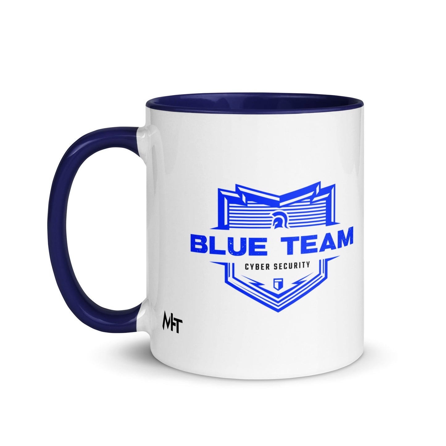 Cyber Security Blue Team V14 - Mug with Color Inside by DarkByteGear