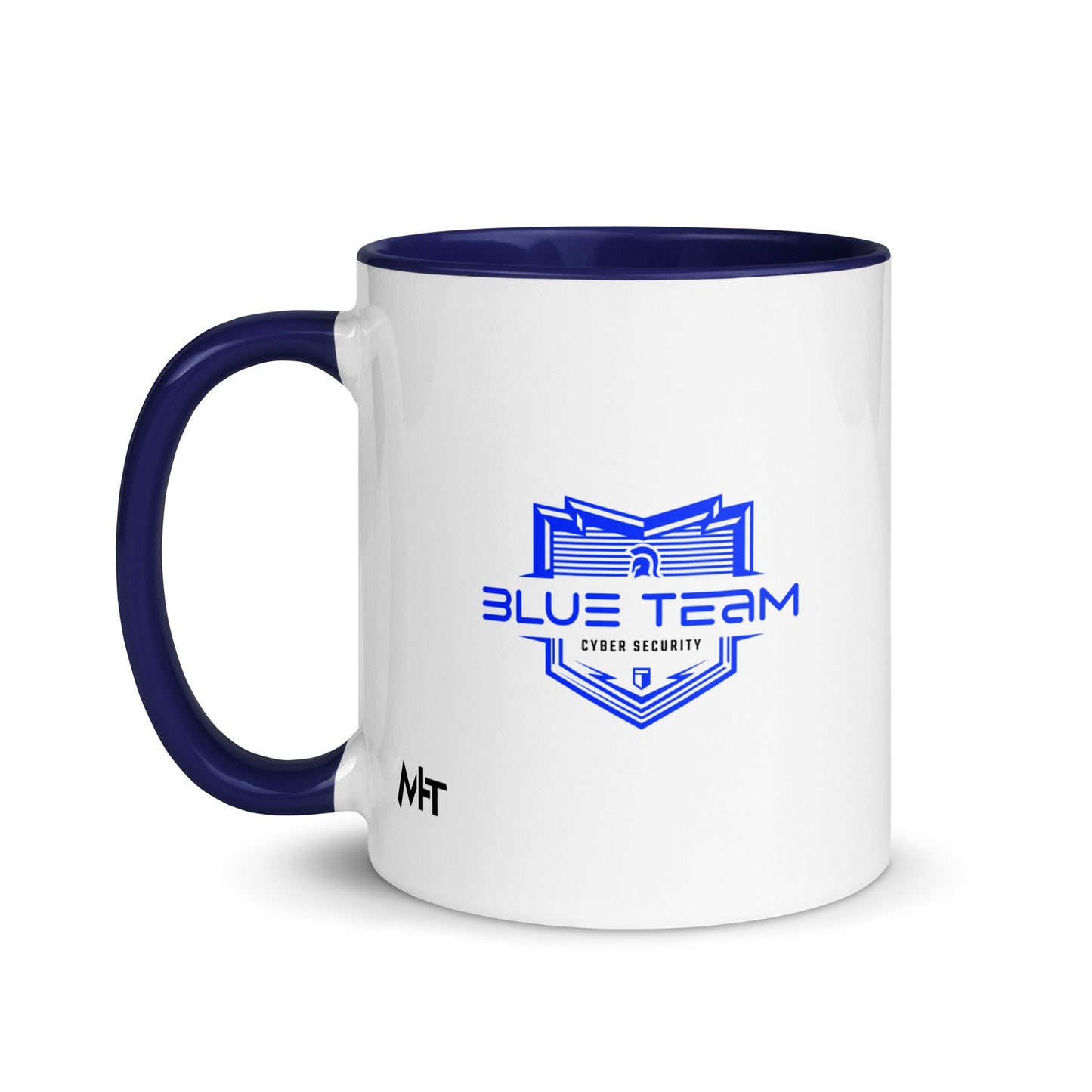 Cyber Security Blue Team V15 - Mug with Color Inside by DarkByteGear