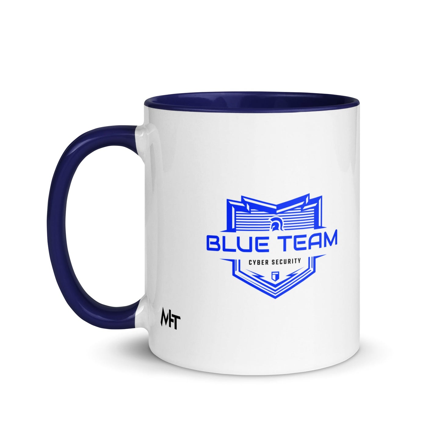 Cyber Security Blue Team V17 - Mug with Color Inside by DarkByteGear