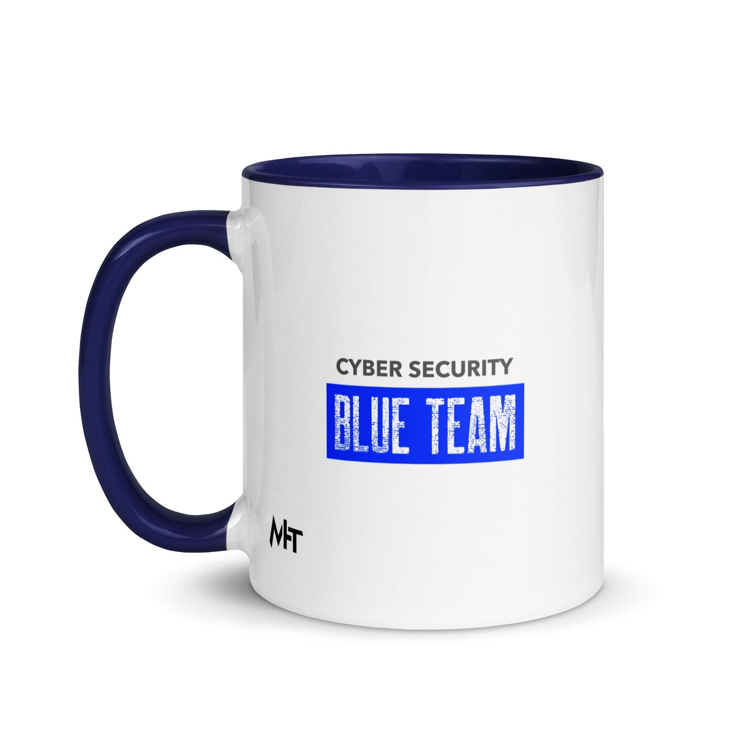 Cyber Security Blue Team V5 - Mug with Color Inside by DarkByteGear