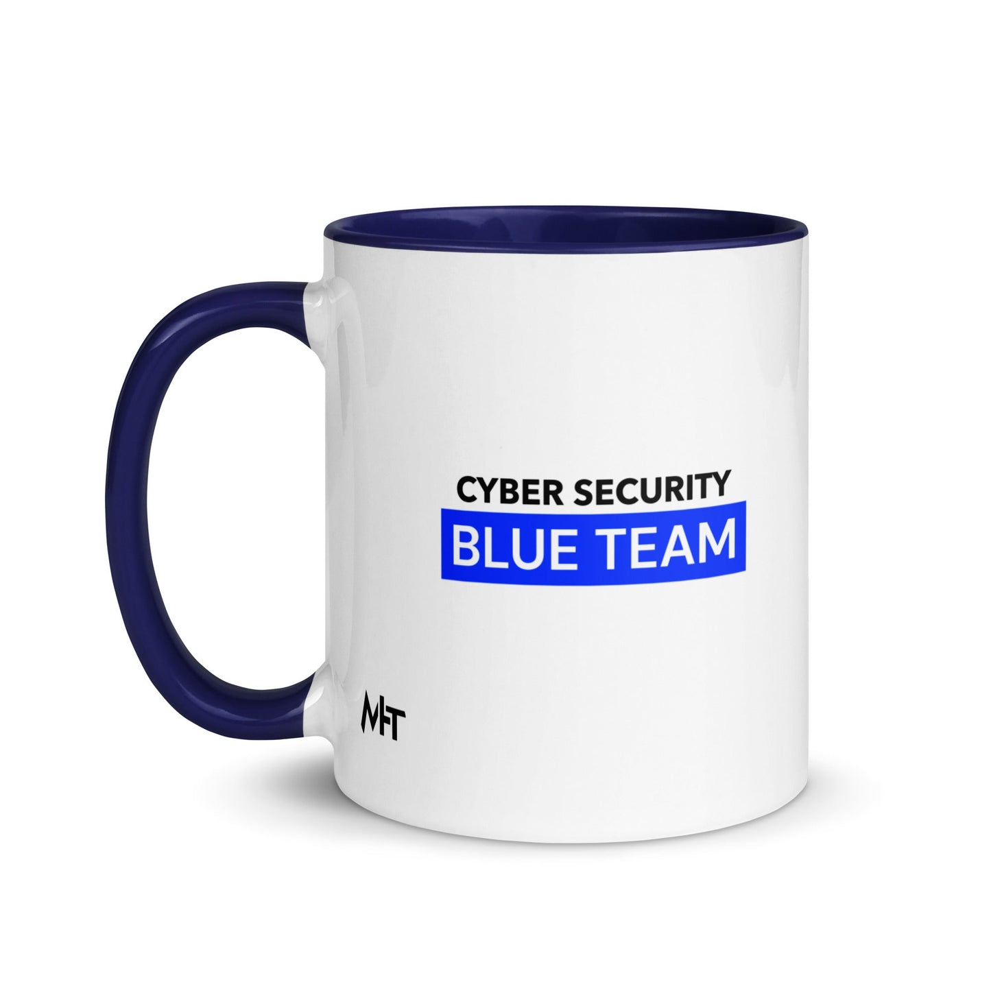 Cyber Security Blue Team V7 - Mug with Color Inside by DarkByteGear