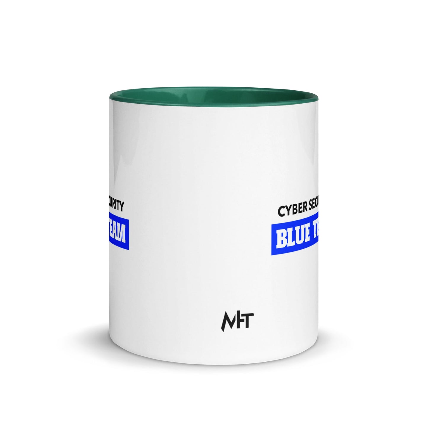 Cyber Security Blue Team V10 - Mug with Color Inside by DarkByteGear