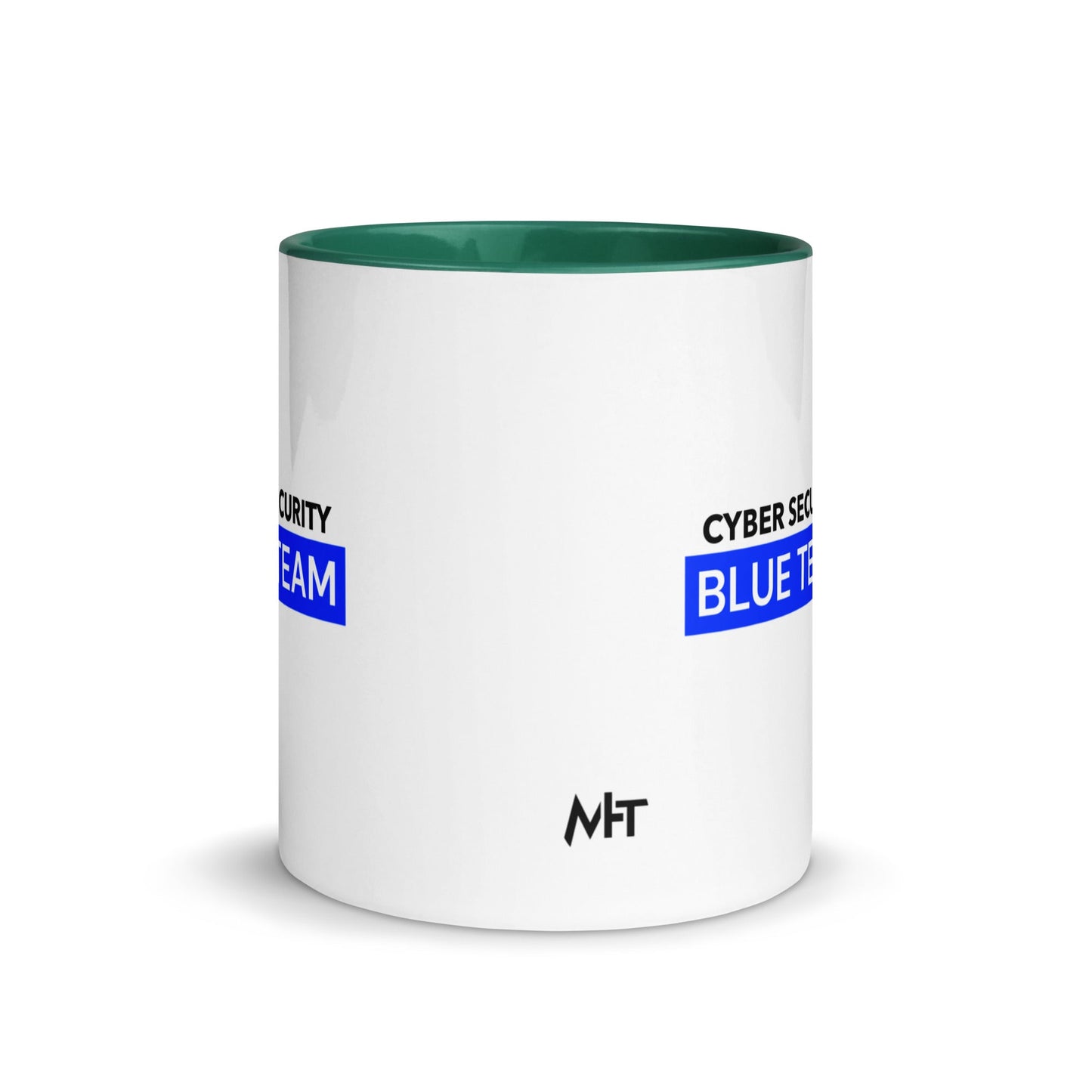 Cyber Security Blue Team V7 - Mug with Color Inside by DarkByteGear