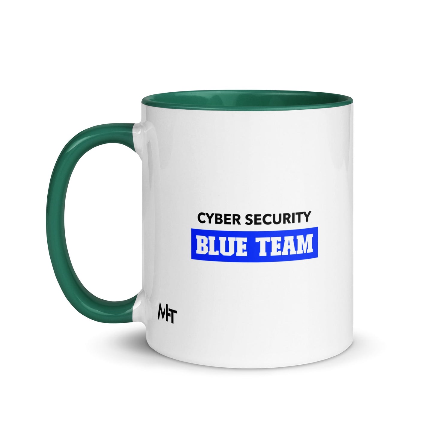 Cyber Security Blue Team V10 - Mug with Color Inside by DarkByteGear