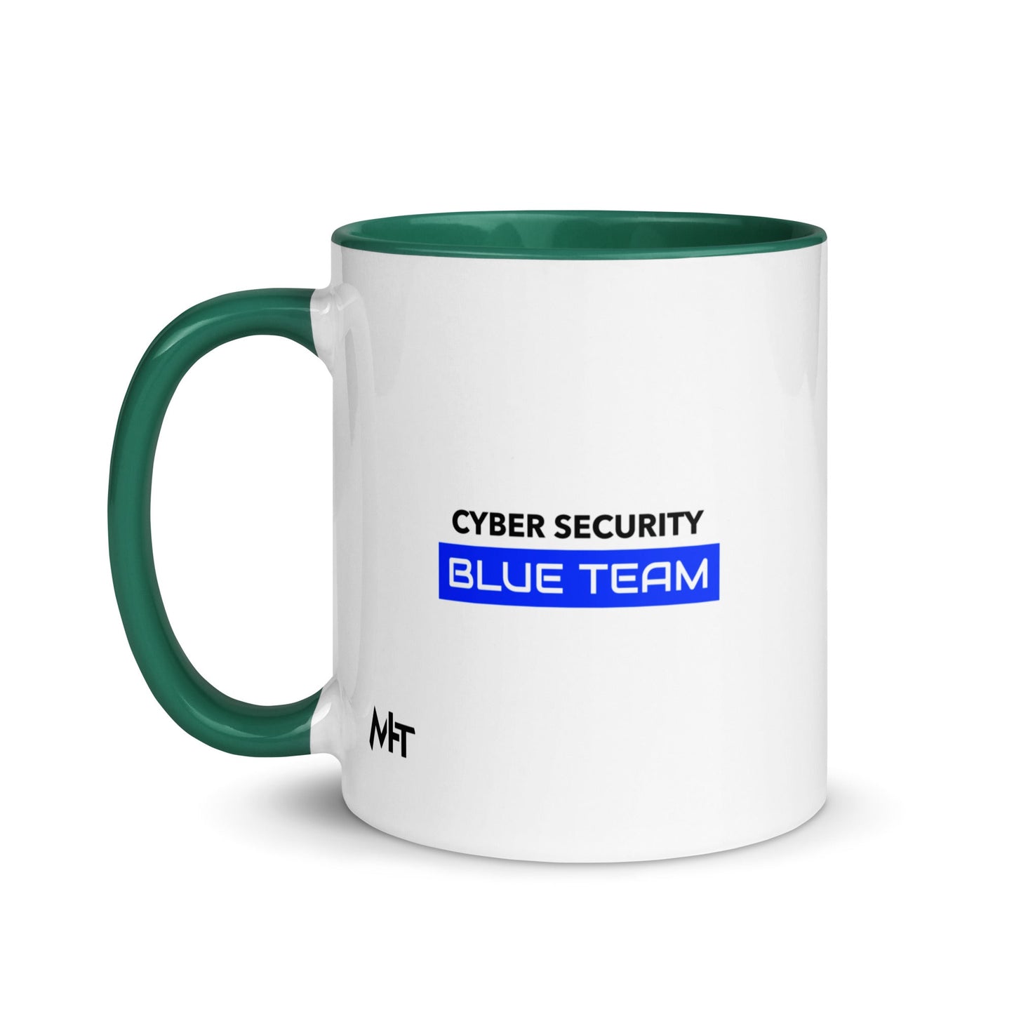 Cyber Security Blue Team V12 - Mug with Color Inside by DarkByteGear