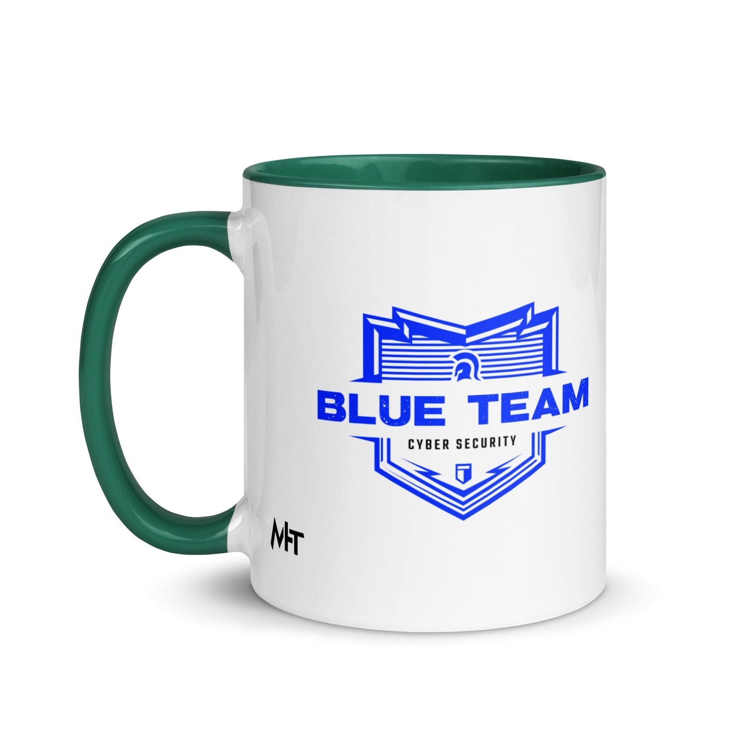 Cyber Security Blue Team V14 - Mug with Color Inside by DarkByteGear