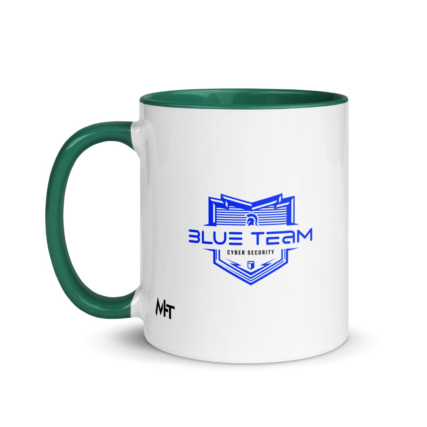 Cyber Security Blue Team V15 - Mug with Color Inside by DarkByteGear