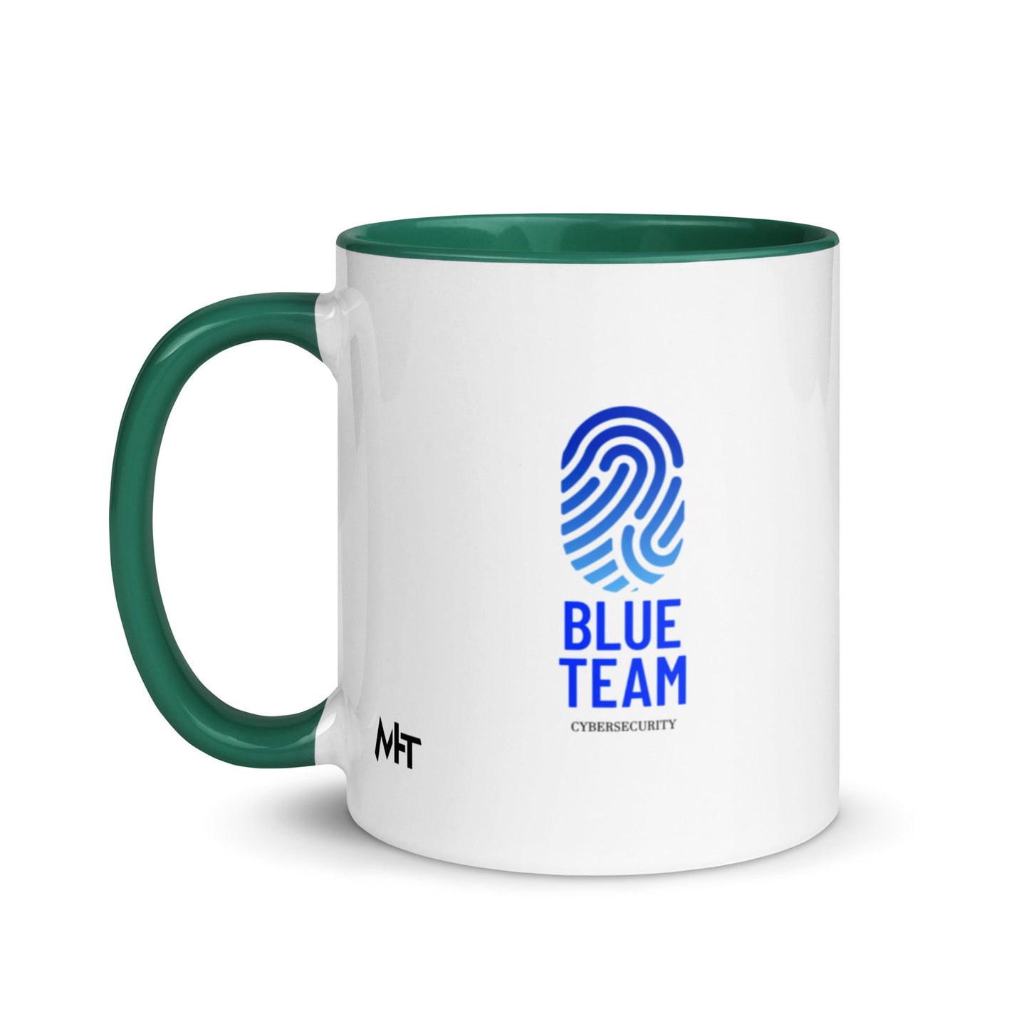 Cyber Security Blue Team V2 - Mug with Color Inside by DarkByteGear