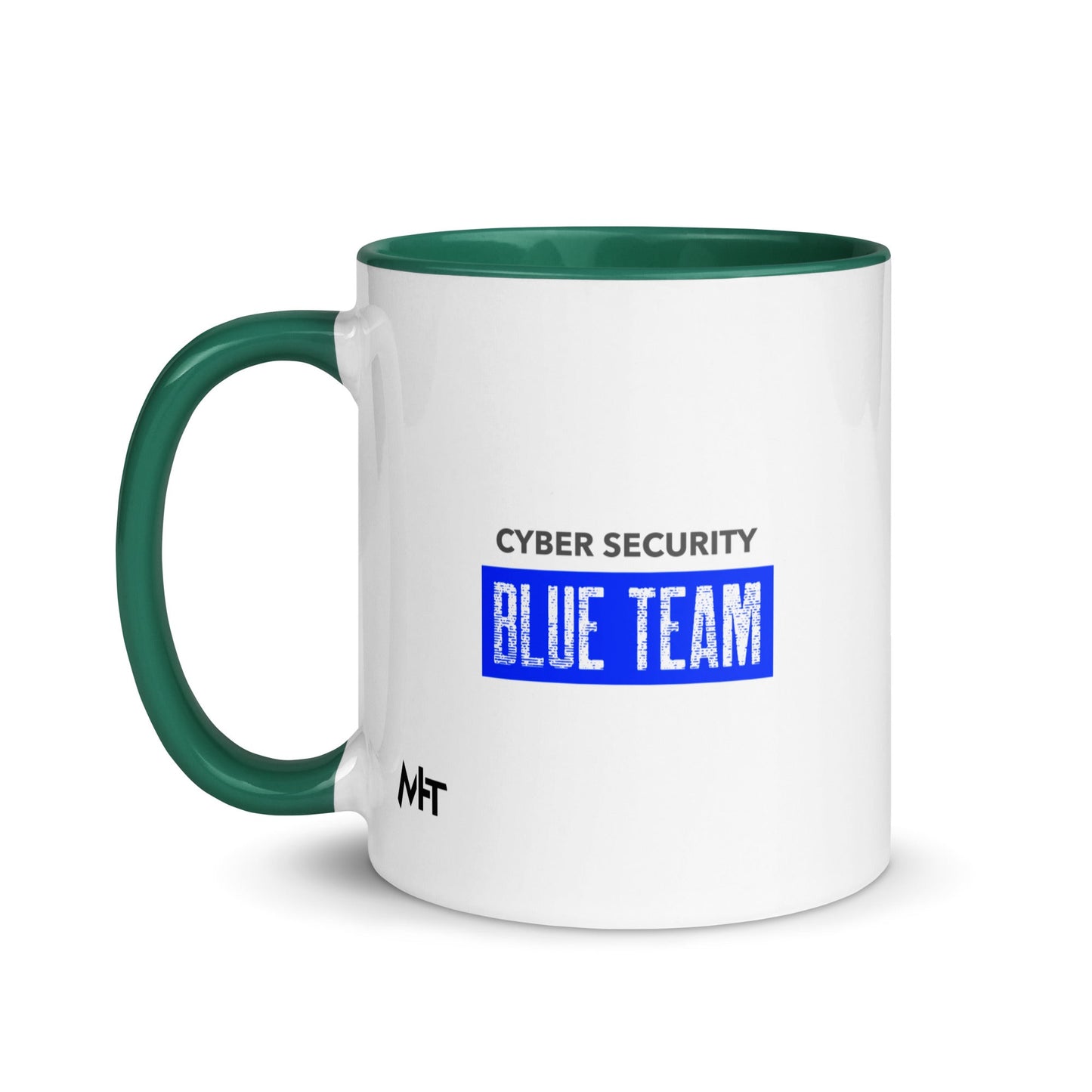 Cyber Security Blue Team V5 - Mug with Color Inside by DarkByteGear