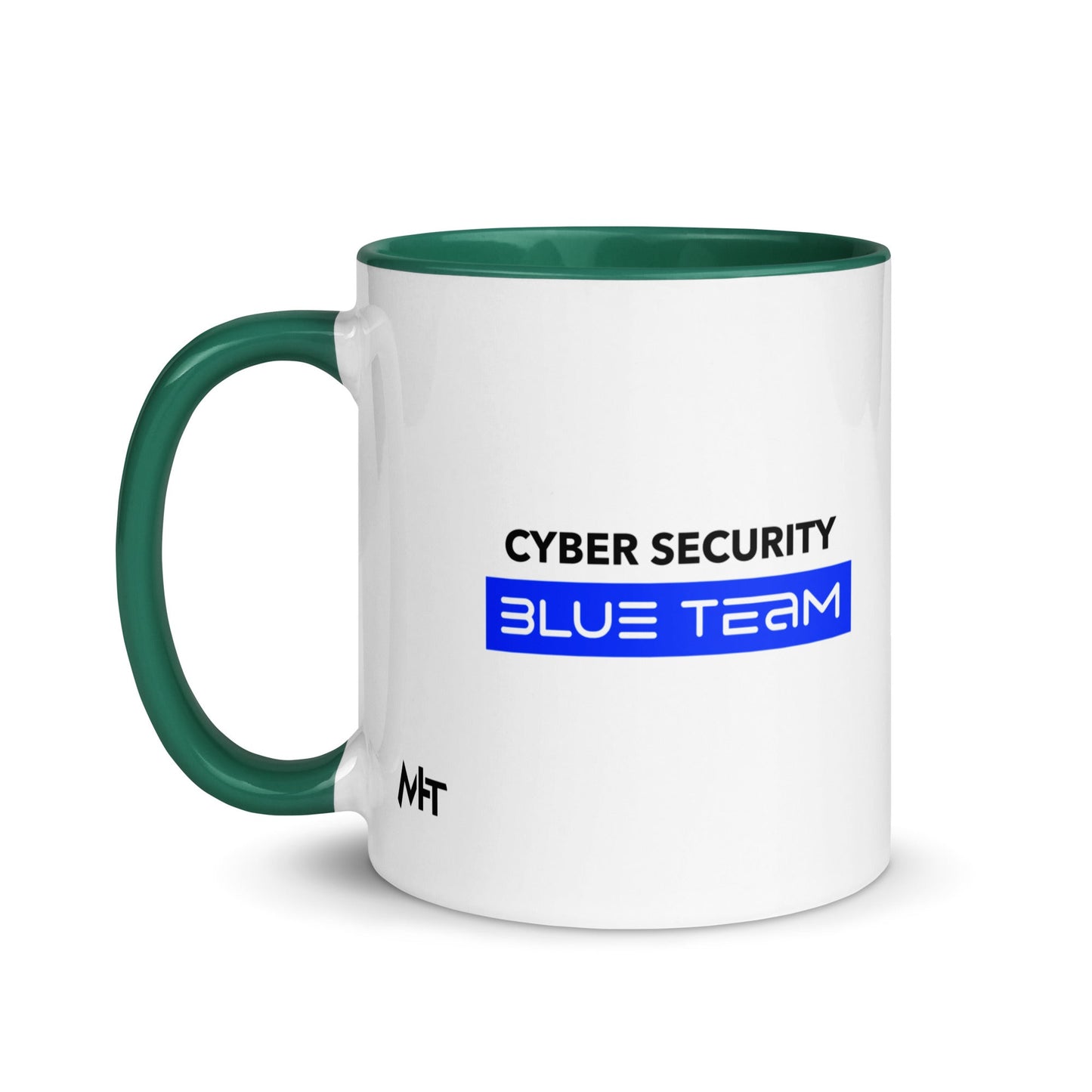 Cyber Security Blue Team V8 - Mug with Color Inside by DarkByteGear