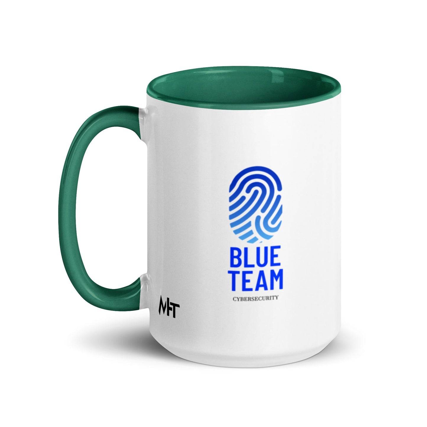 Cyber Security Blue Team V2 - Mug with Color Inside by DarkByteGear