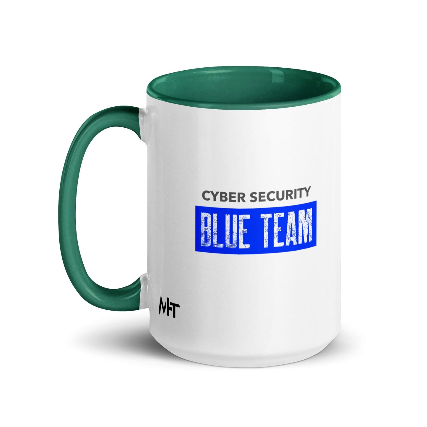 Cyber Security Blue Team V5 - Mug with Color Inside by DarkByteGear
