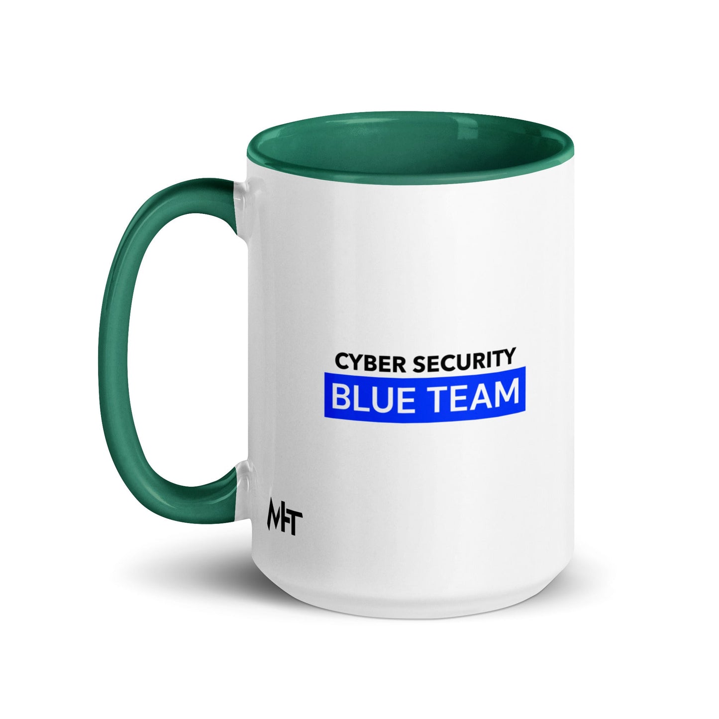 Cyber Security Blue Team V7 - Mug with Color Inside by DarkByteGear