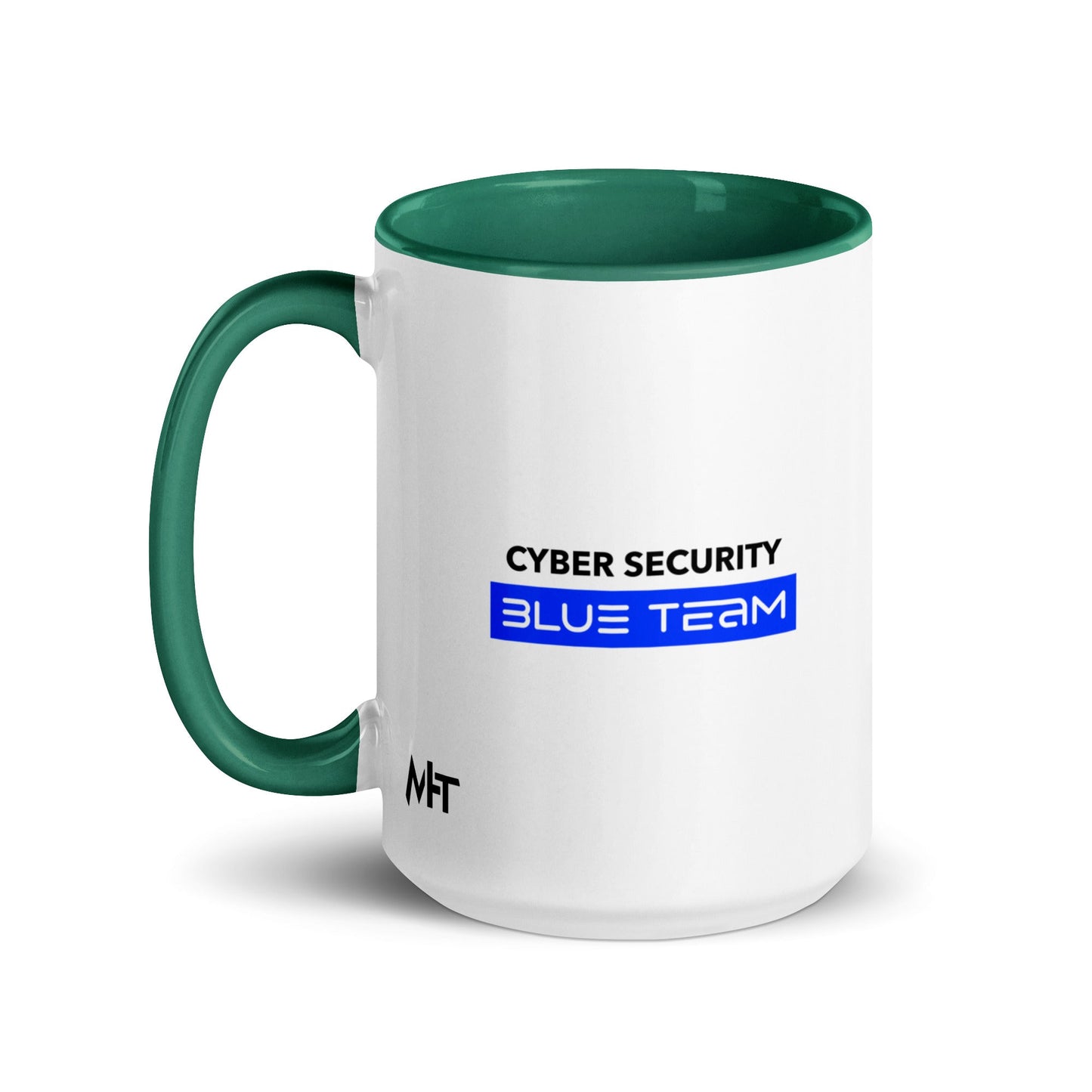 Cyber Security Blue Team V8 - Mug with Color Inside by DarkByteGear