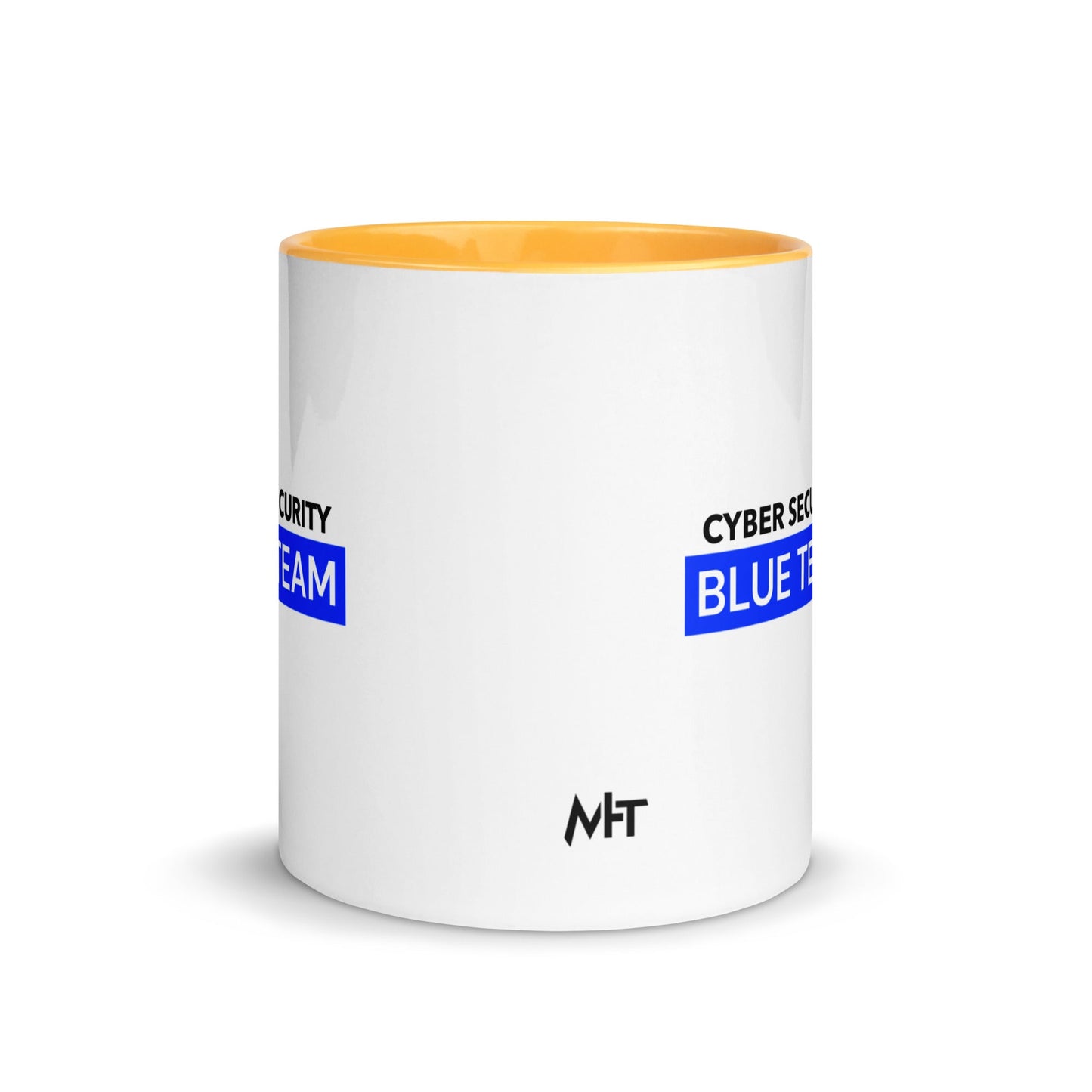 Cyber Security Blue Team V7 - Mug with Color Inside by DarkByteGear