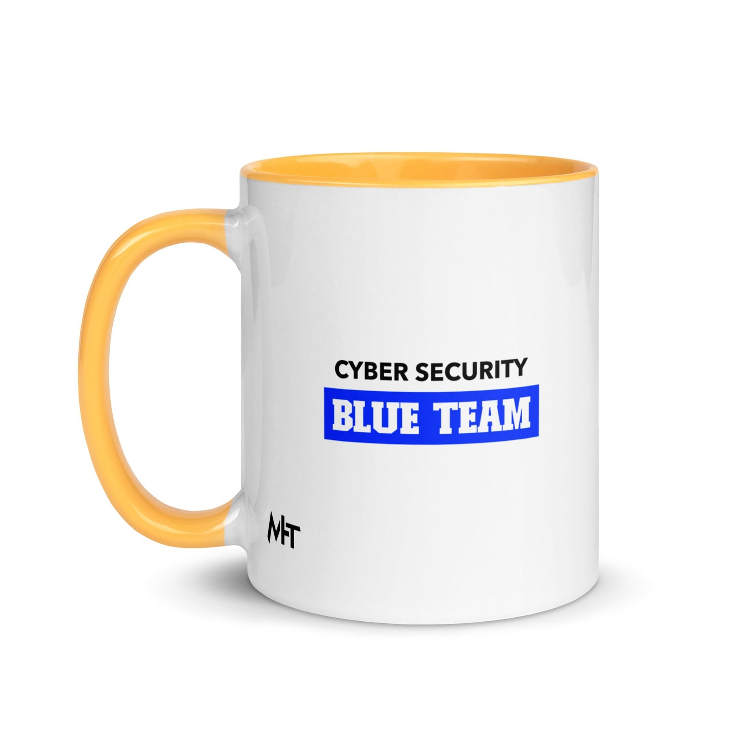 Cyber Security Blue Team V10 - Mug with Color Inside by DarkByteGear