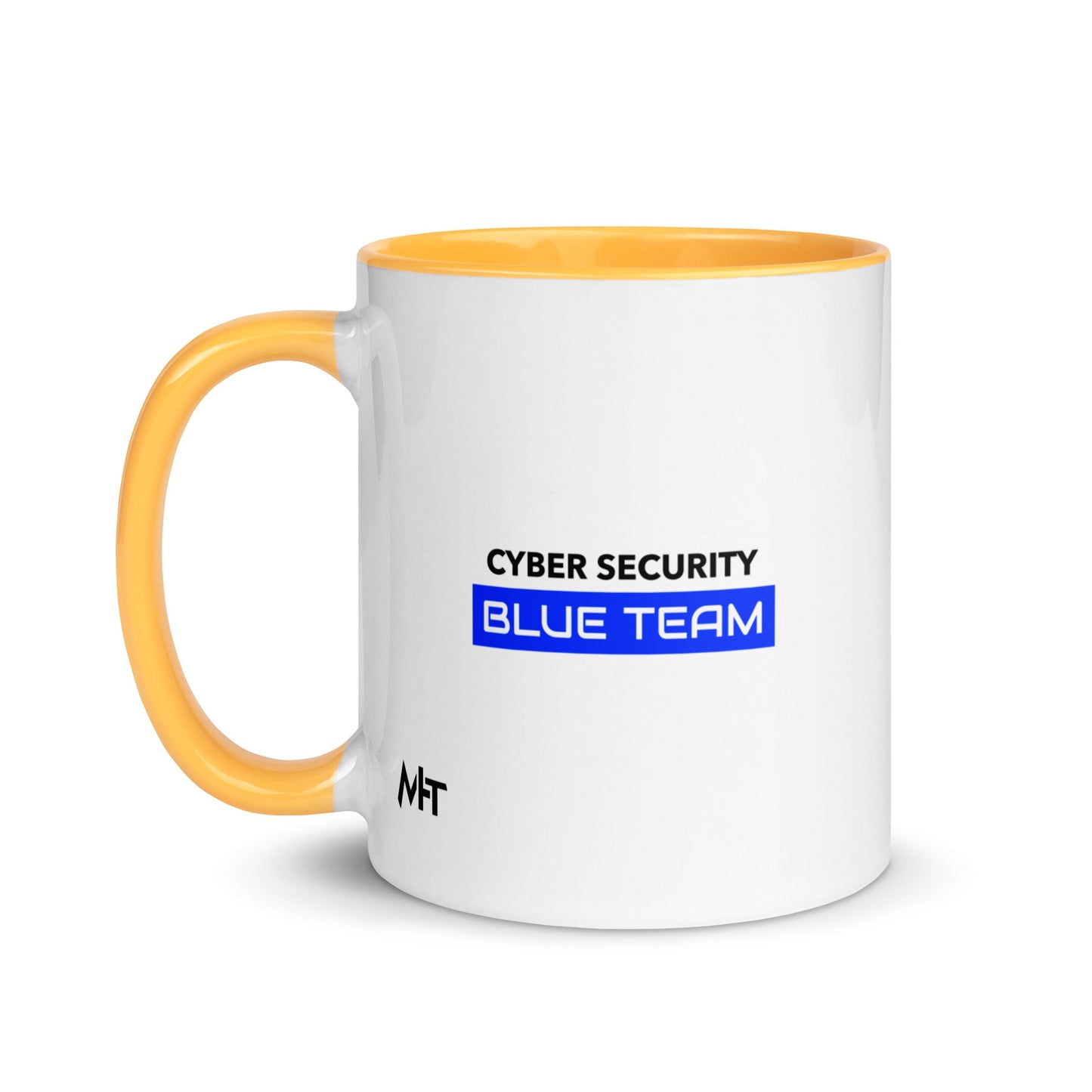 Cyber Security Blue Team V12 - Mug with Color Inside by DarkByteGear