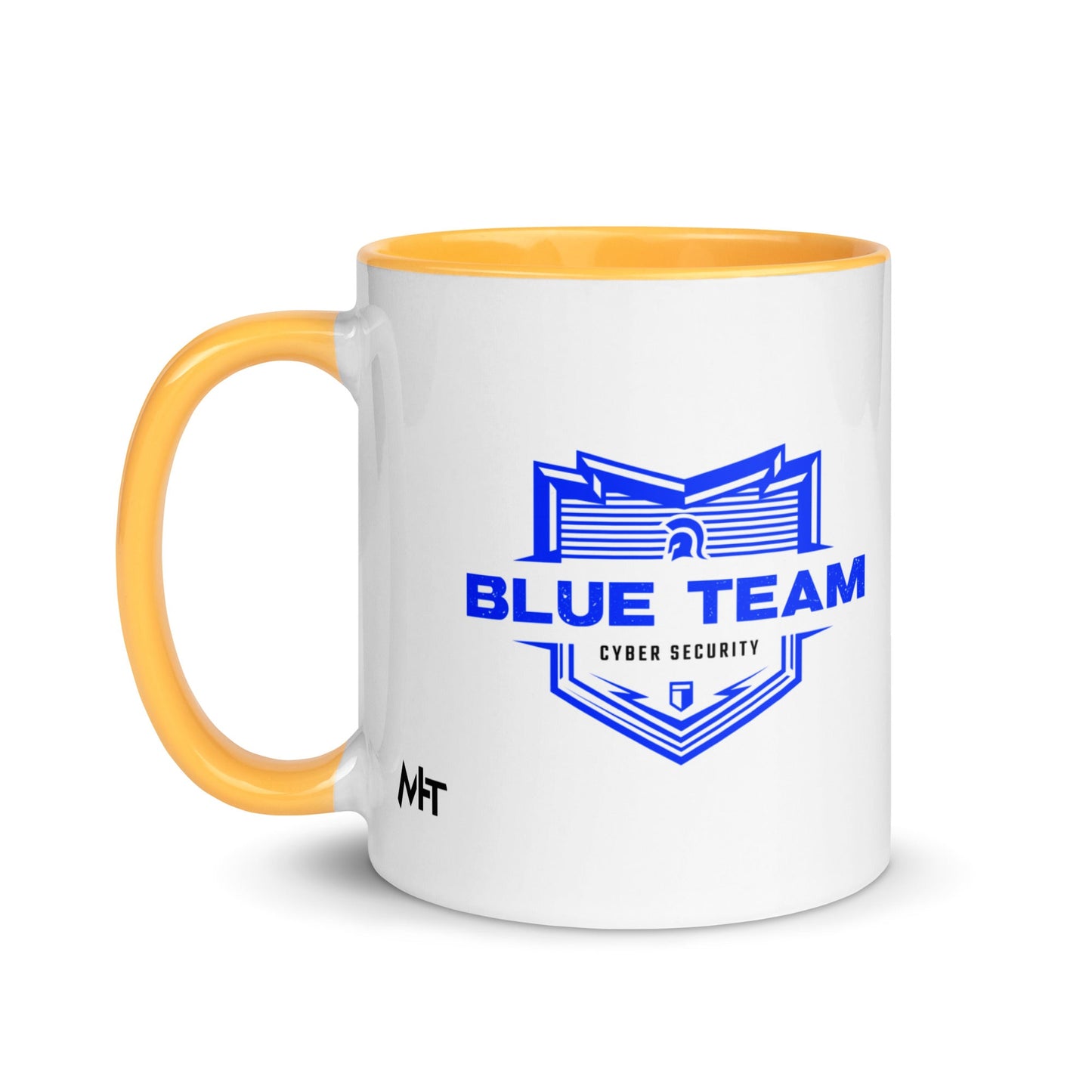 Cyber Security Blue Team V14 - Mug with Color Inside by DarkByteGear