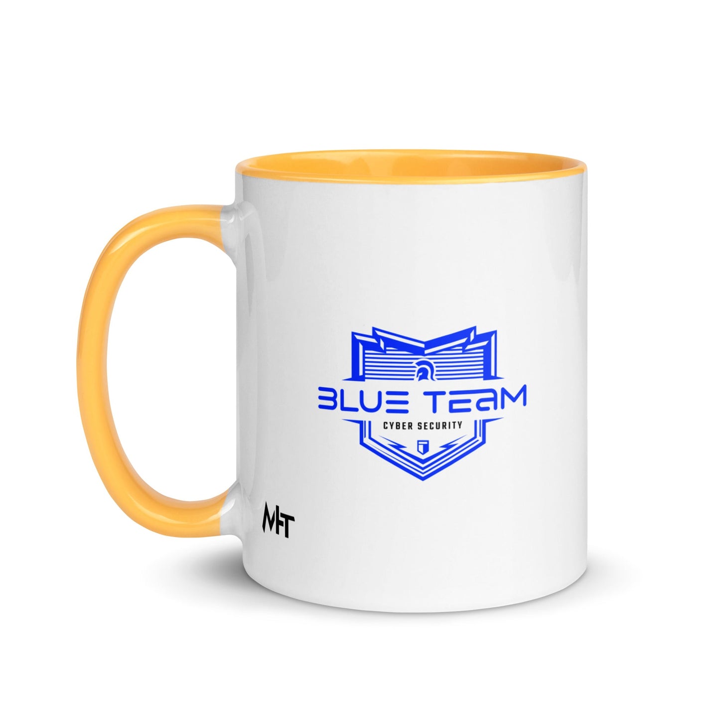 Cyber Security Blue Team V15 - Mug with Color Inside by DarkByteGear