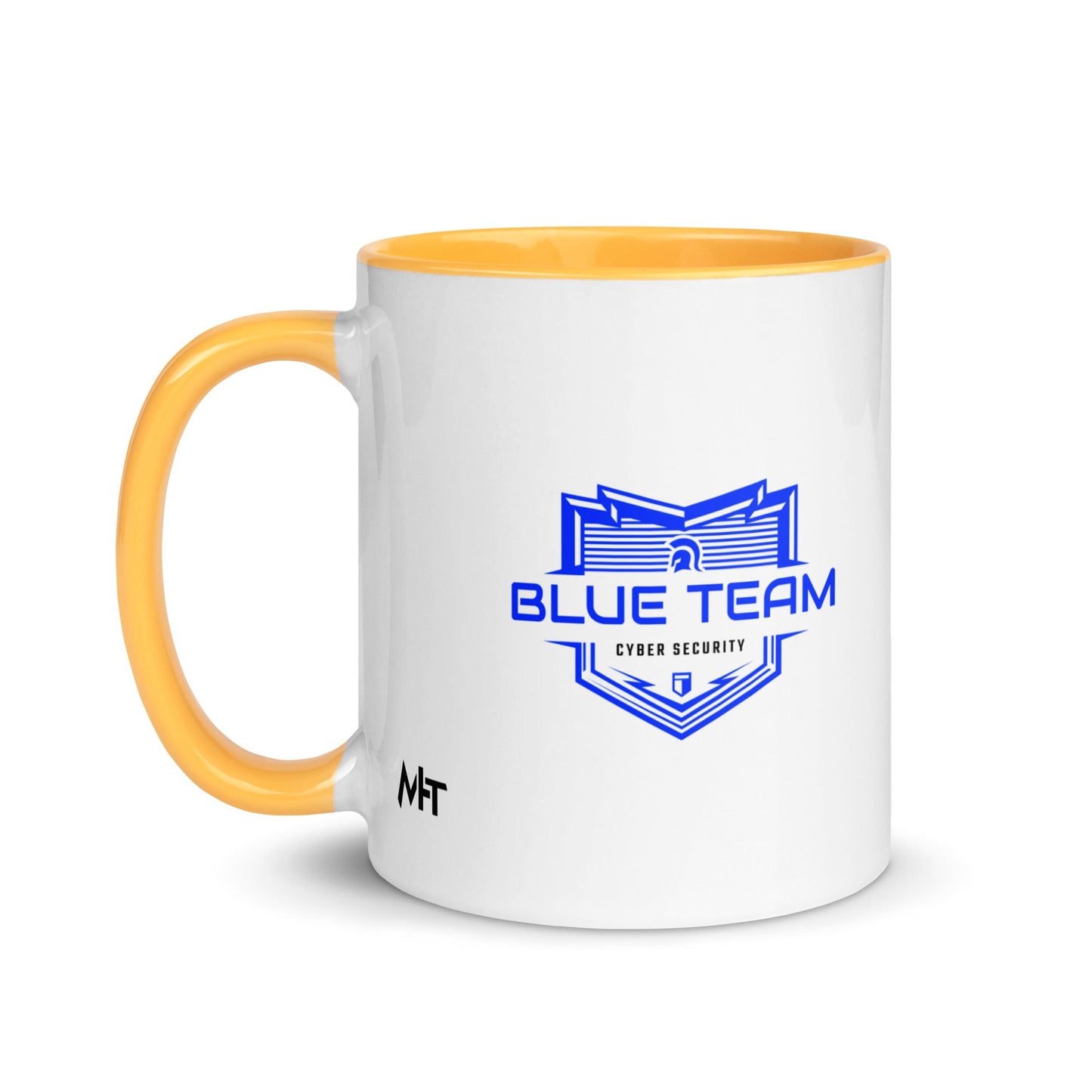 Cyber Security Blue Team V17 - Mug with Color Inside by DarkByteGear