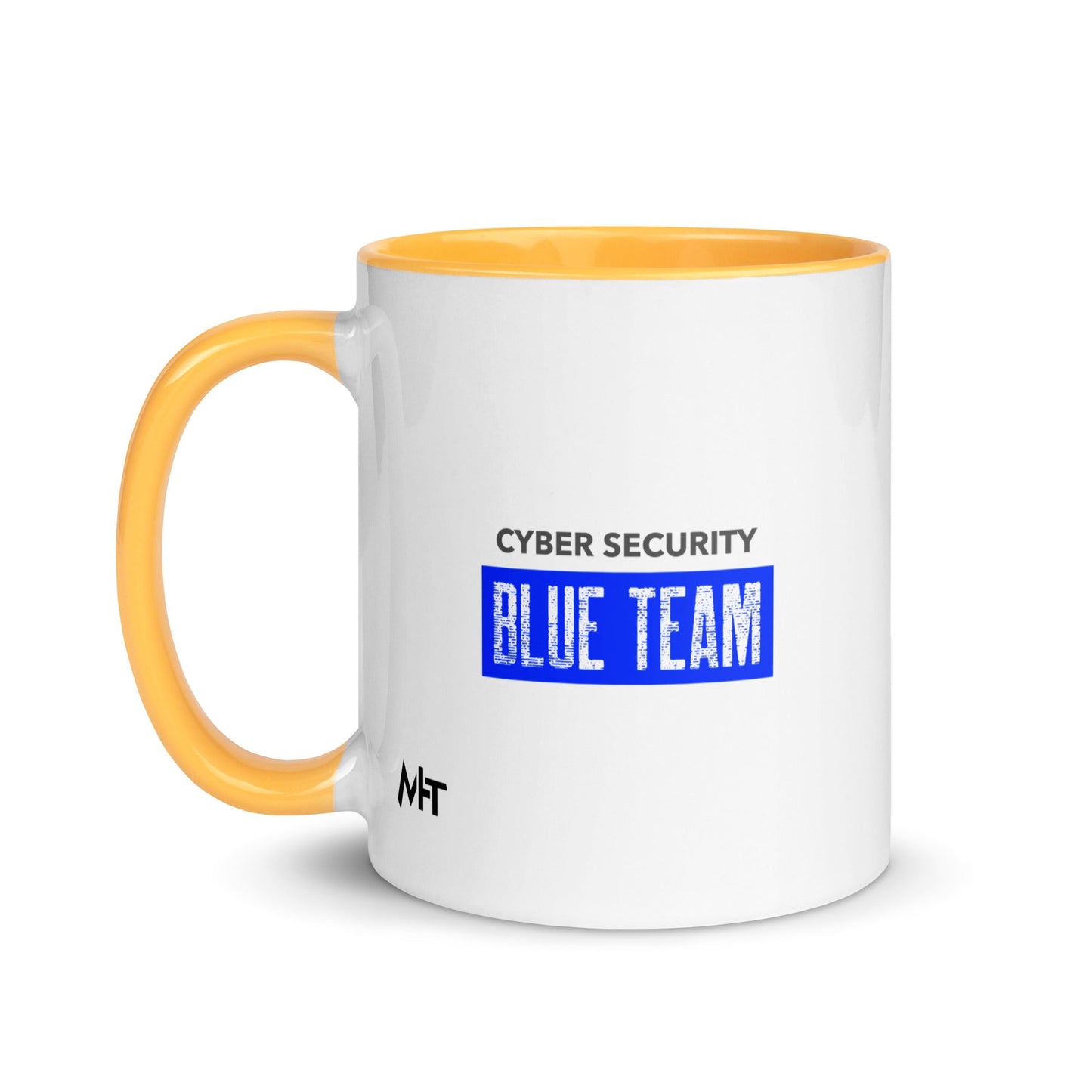 Cyber Security Blue Team V5 - Mug with Color Inside by DarkByteGear