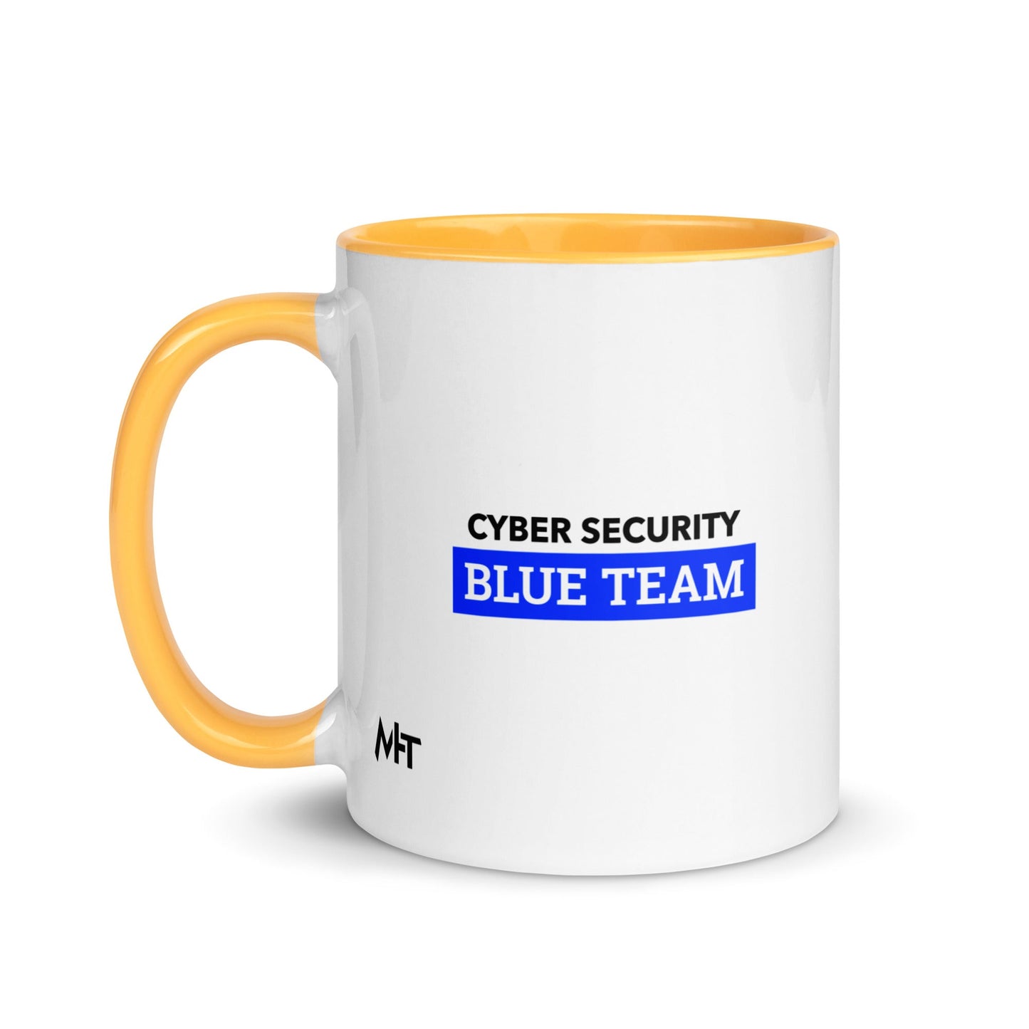 Cyber Security Blue Team V6 - Mug with Color Inside by DarkByteGear