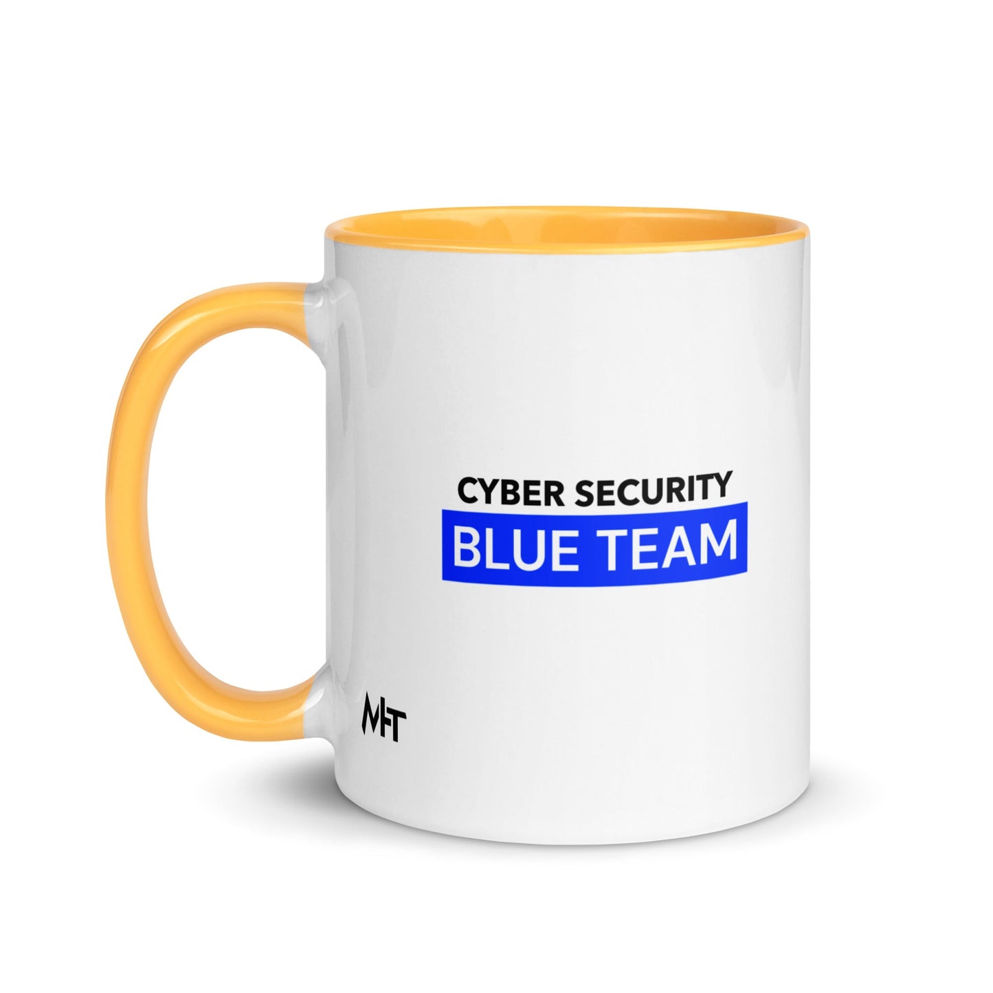 Cyber Security Blue Team V7 - Mug with Color Inside by DarkByteGear