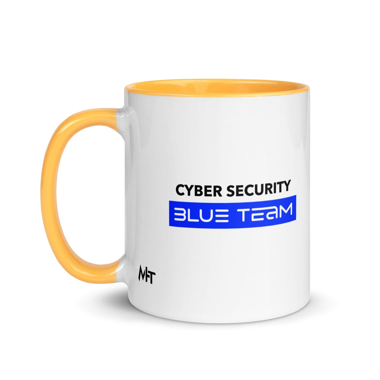 Cyber Security Blue Team V8 - Mug with Color Inside by DarkByteGear