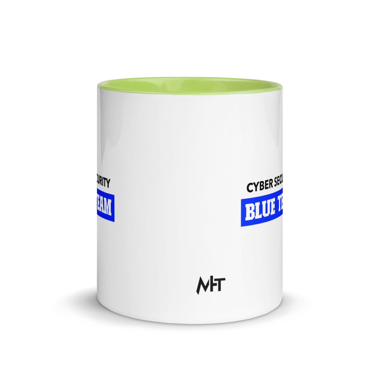 Cyber Security Blue Team V10 - Mug with Color Inside by DarkByteGear