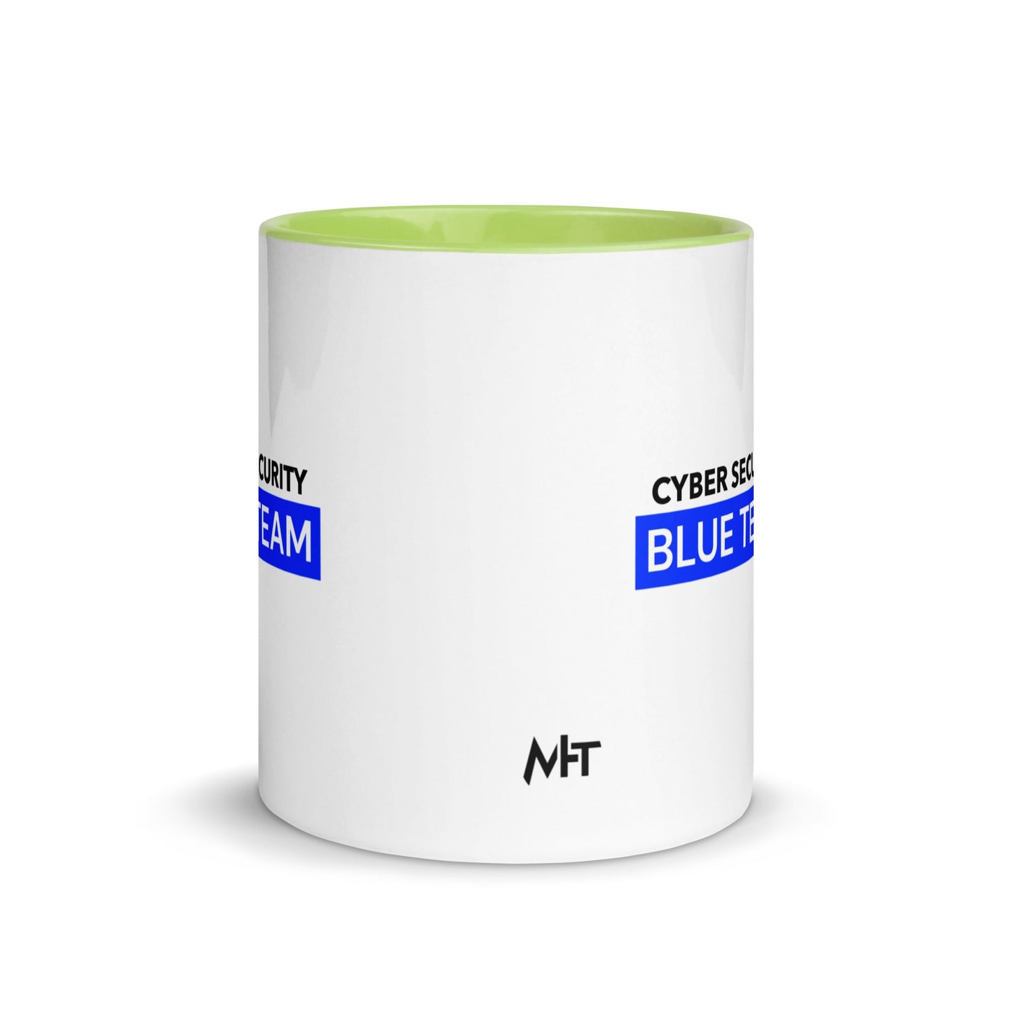 Cyber Security Blue Team V7 - Mug with Color Inside by DarkByteGear