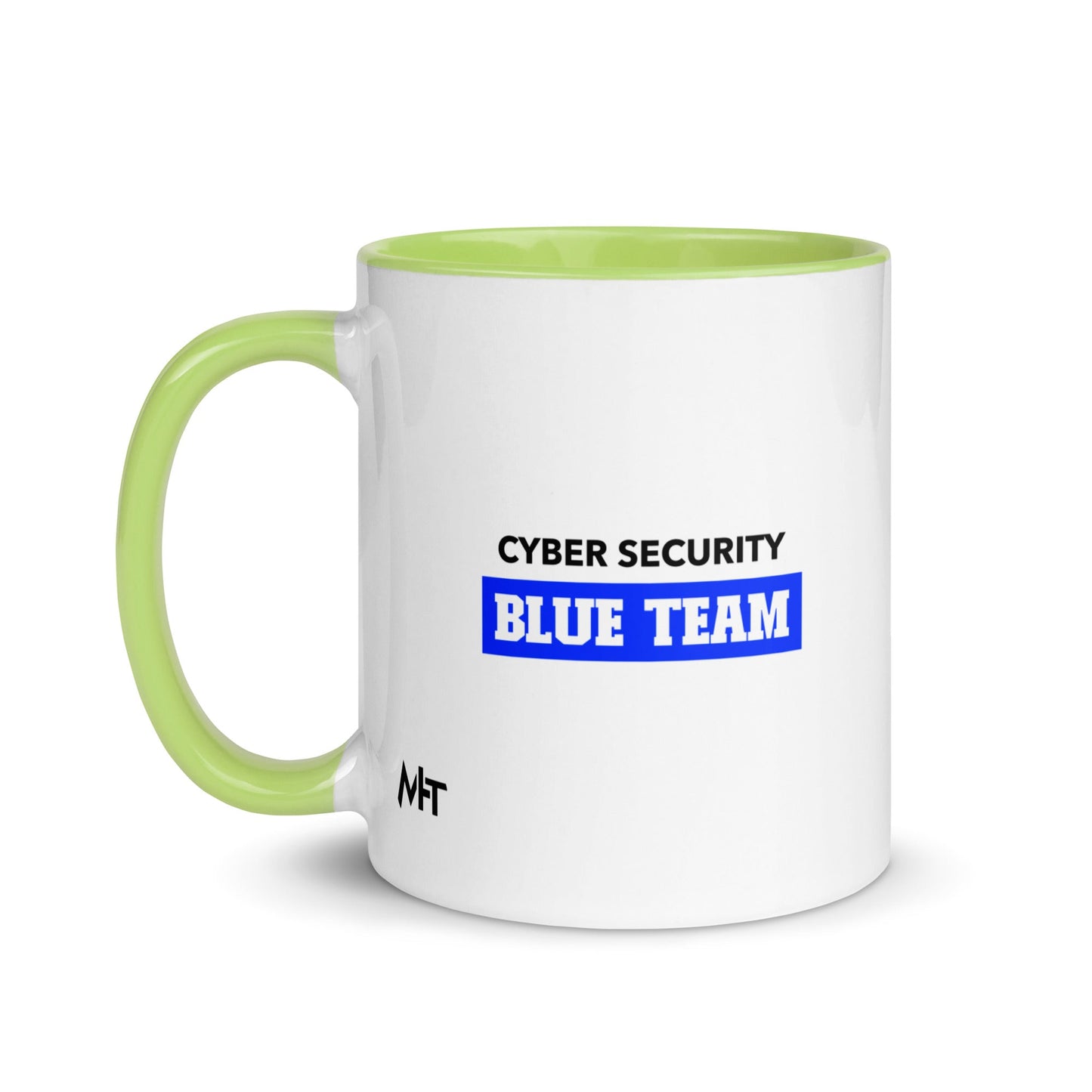 Cyber Security Blue Team V10 - Mug with Color Inside by DarkByteGear
