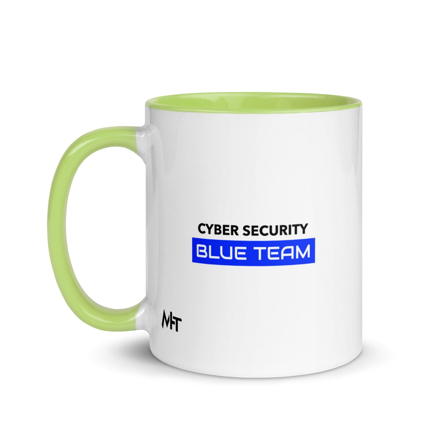 Cyber Security Blue Team V12 - Mug with Color Inside by DarkByteGear