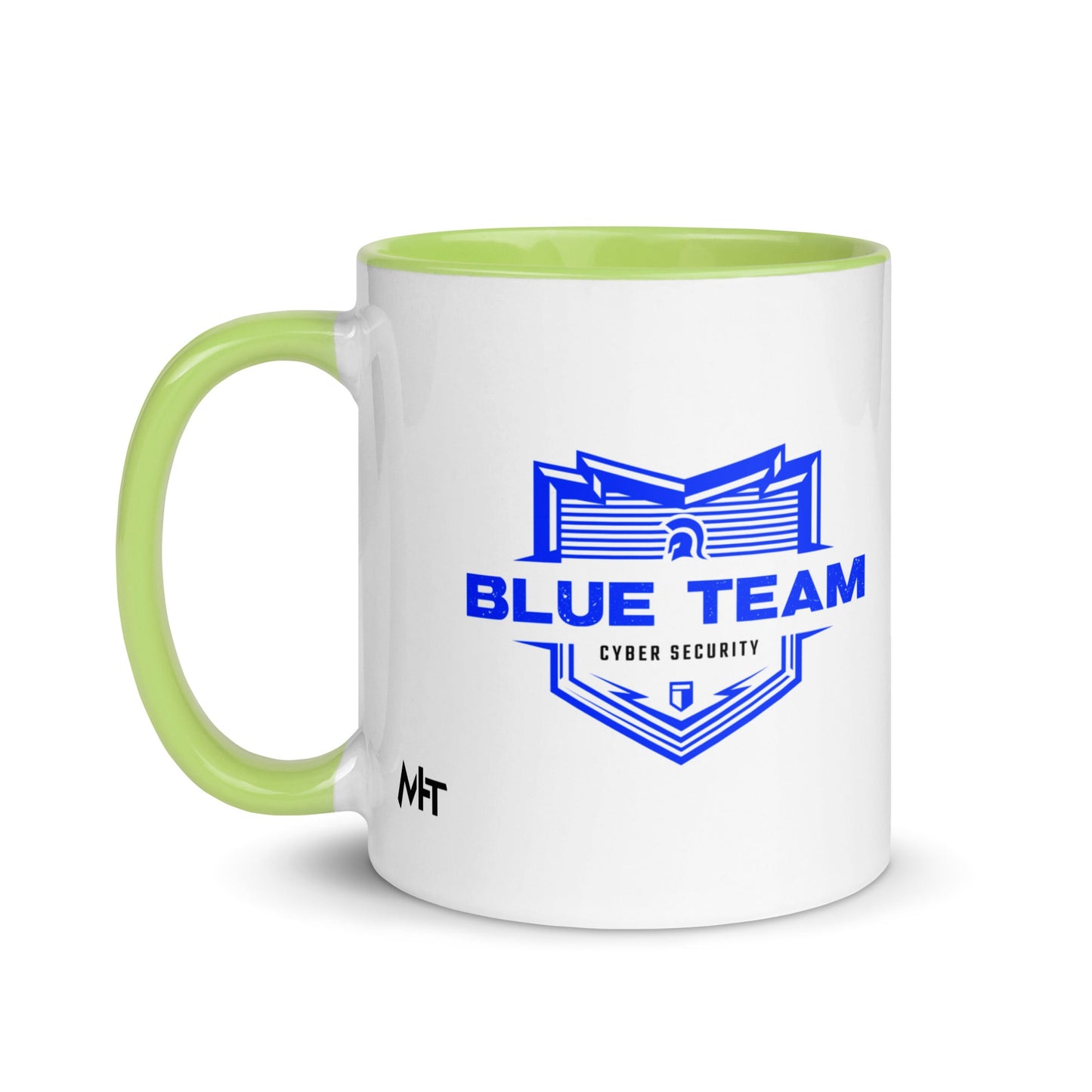 Cyber Security Blue Team V14 - Mug with Color Inside by DarkByteGear